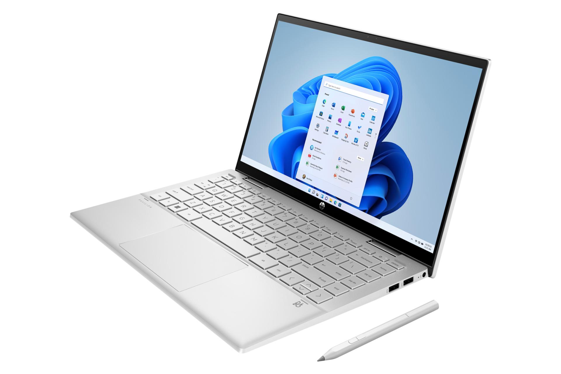 نمای نیمرخ راست لپ تاپ اچ پی پاویلیون X360 Convertible 14t-dy100