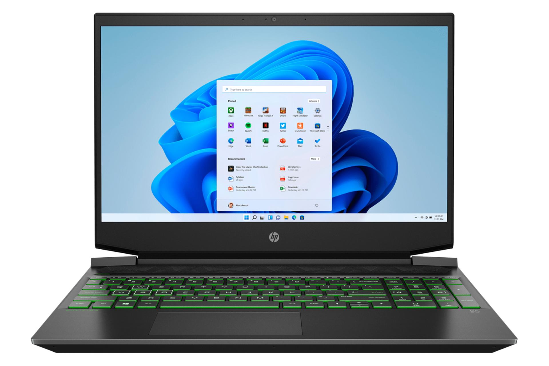 نمای جلو لپ تاپ اچ پی پاویلیون 15-EC2016NE