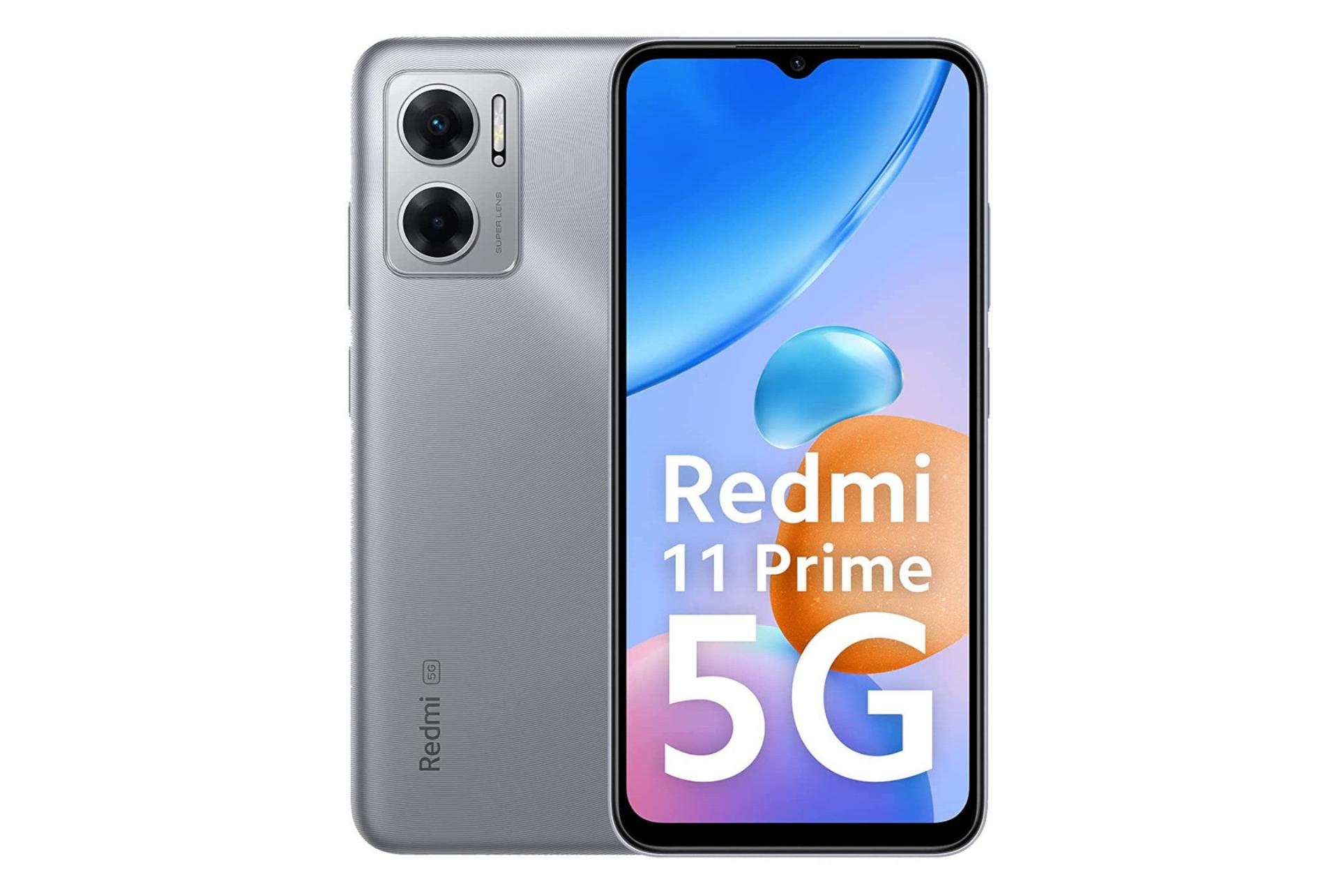 گوشی موبایل ردمی 11 پرایم 5G شیائومی / Xiaomi Redmi 11 Prime 5G نقره ای