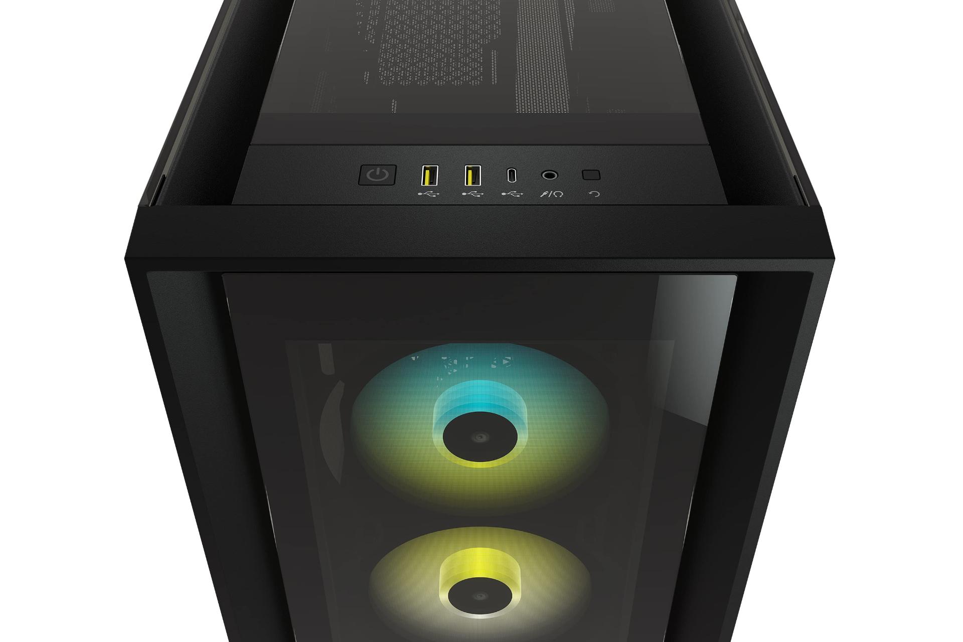 ورودی و خروجی کیس کامپیوتر کورسیر iCUE 5000X RGB