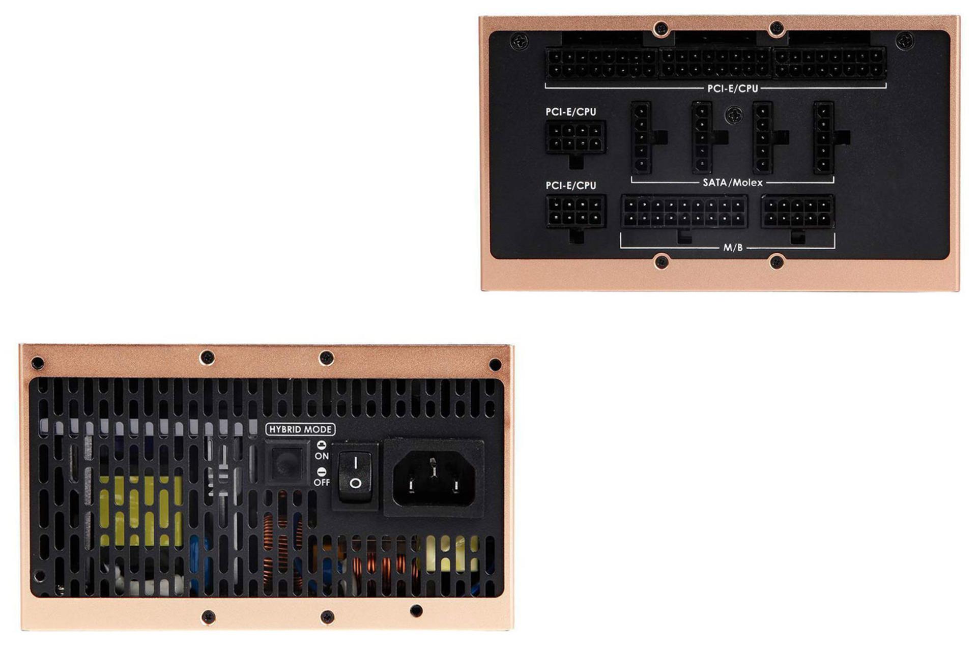 پاور کامپیوتر انتک HCG1000 Extreme با توان 1000 وات اتصالات و کلید پاور