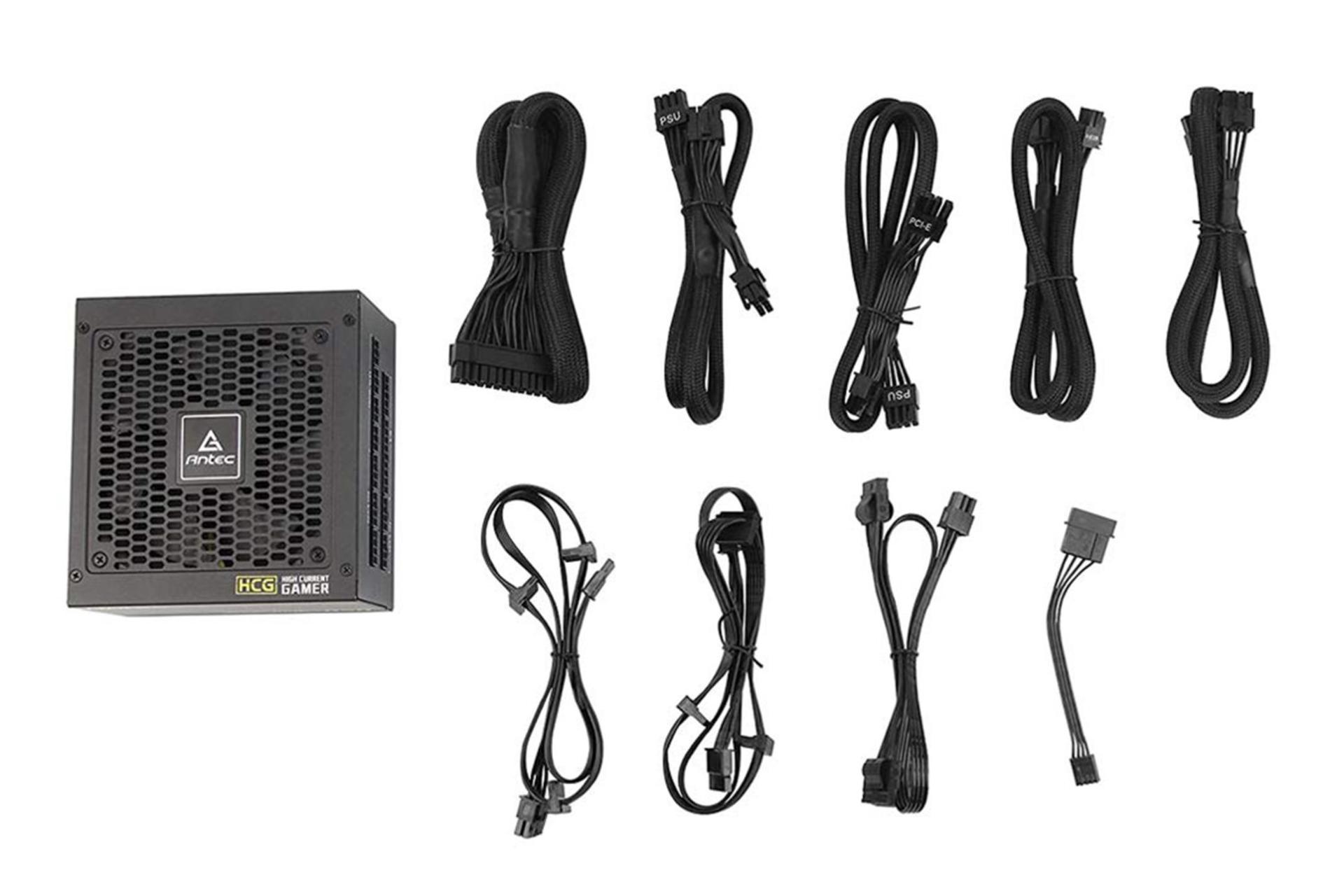 پاور کامپیوتر انتک HCG750 با توان 750 وات کابل