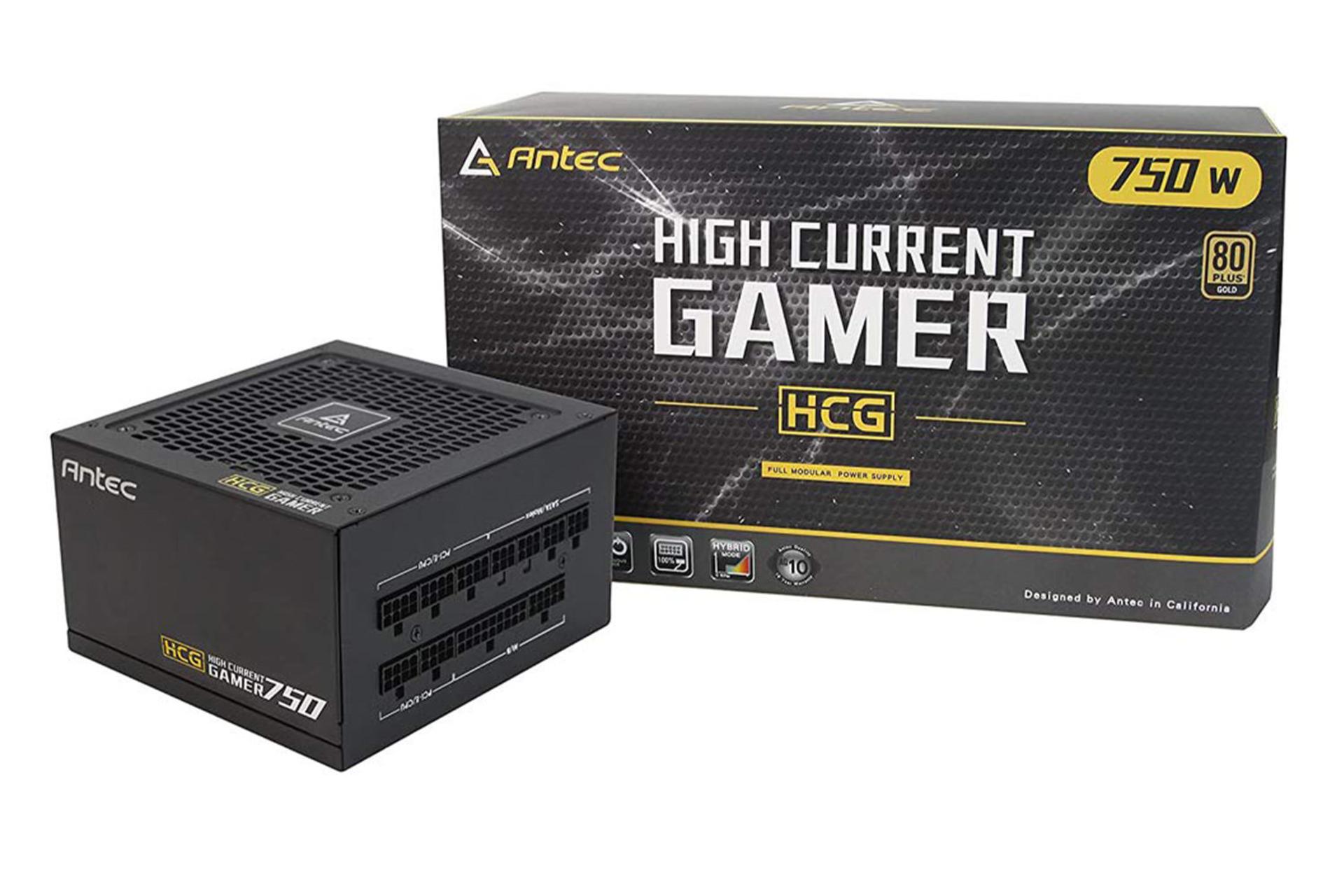 پاور کامپیوتر انتک HCG750 با توان 750 وات بسته بندی