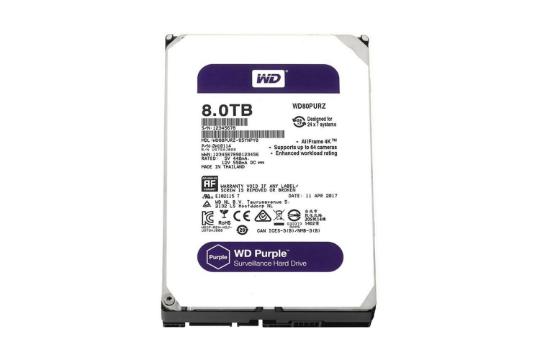 هارد دیسک وسترن دیجیتال Purple WD80PUZX ظرفیت 8 ترابایت