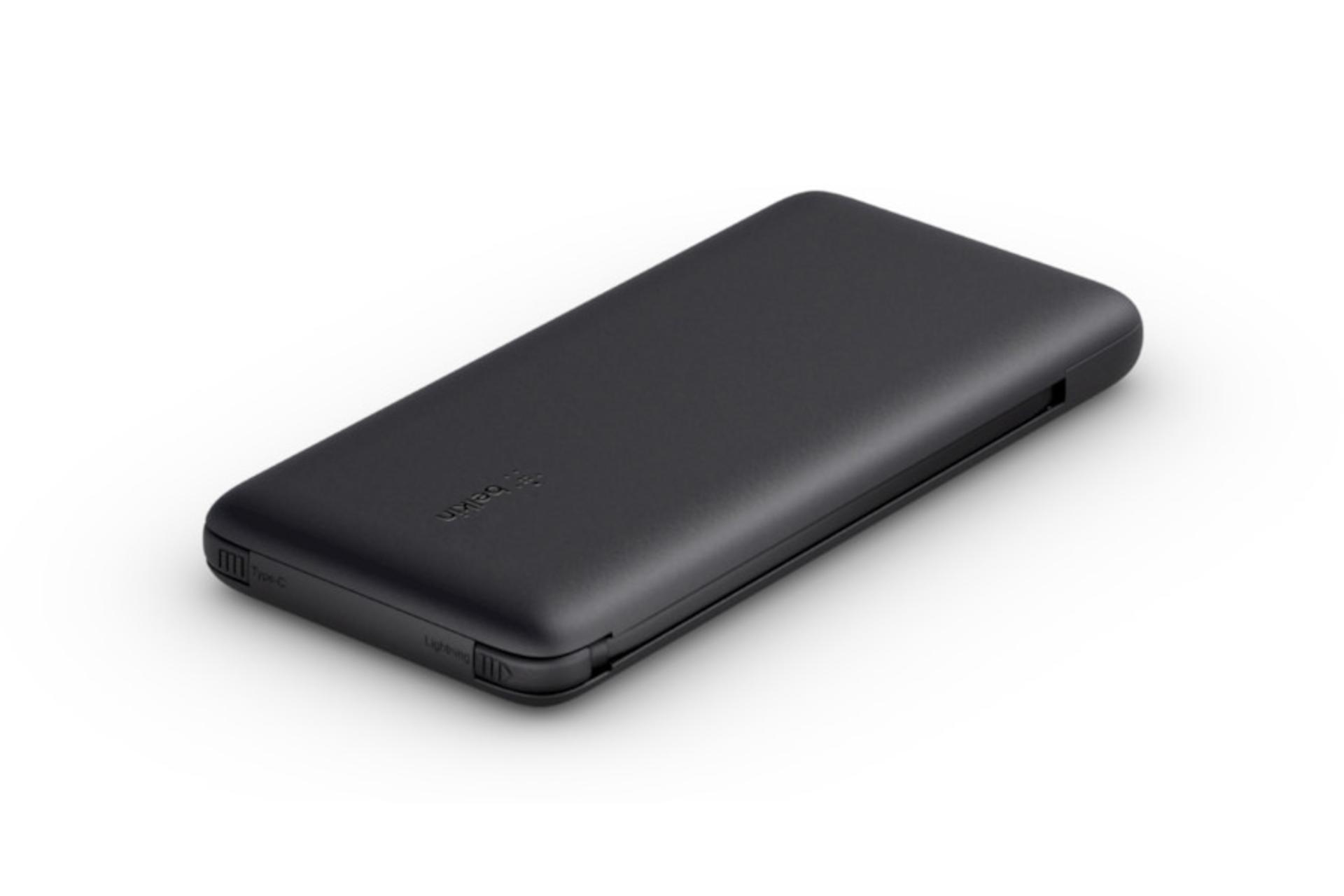 نمای جانبی پاور بانک بلکین BoostCharge Plus BPB006btBLK