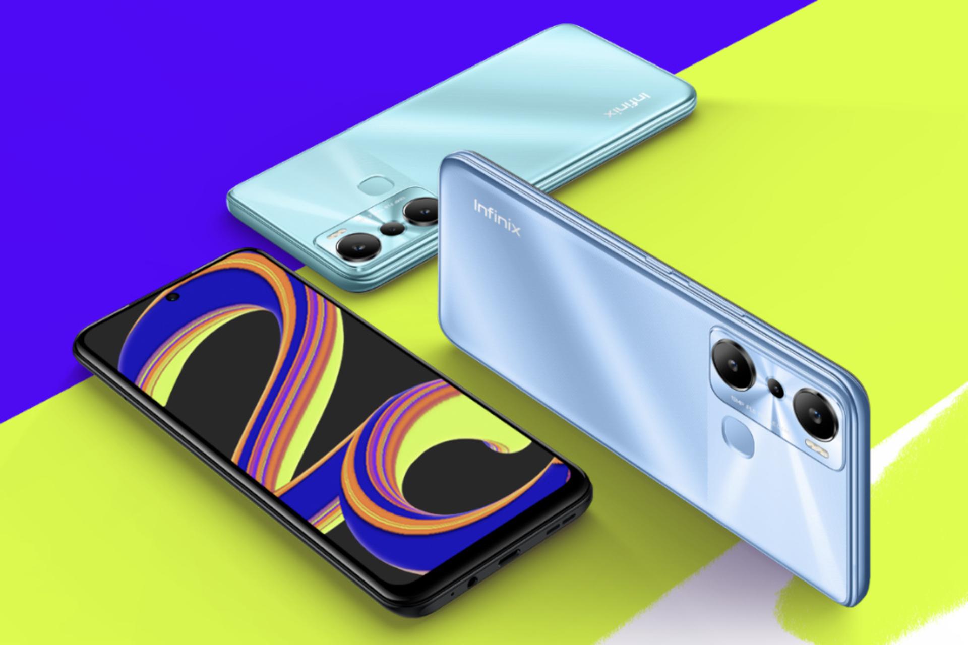 نمای جانبی گوشی موبایل اینفینیکس Infinix Hot 20i