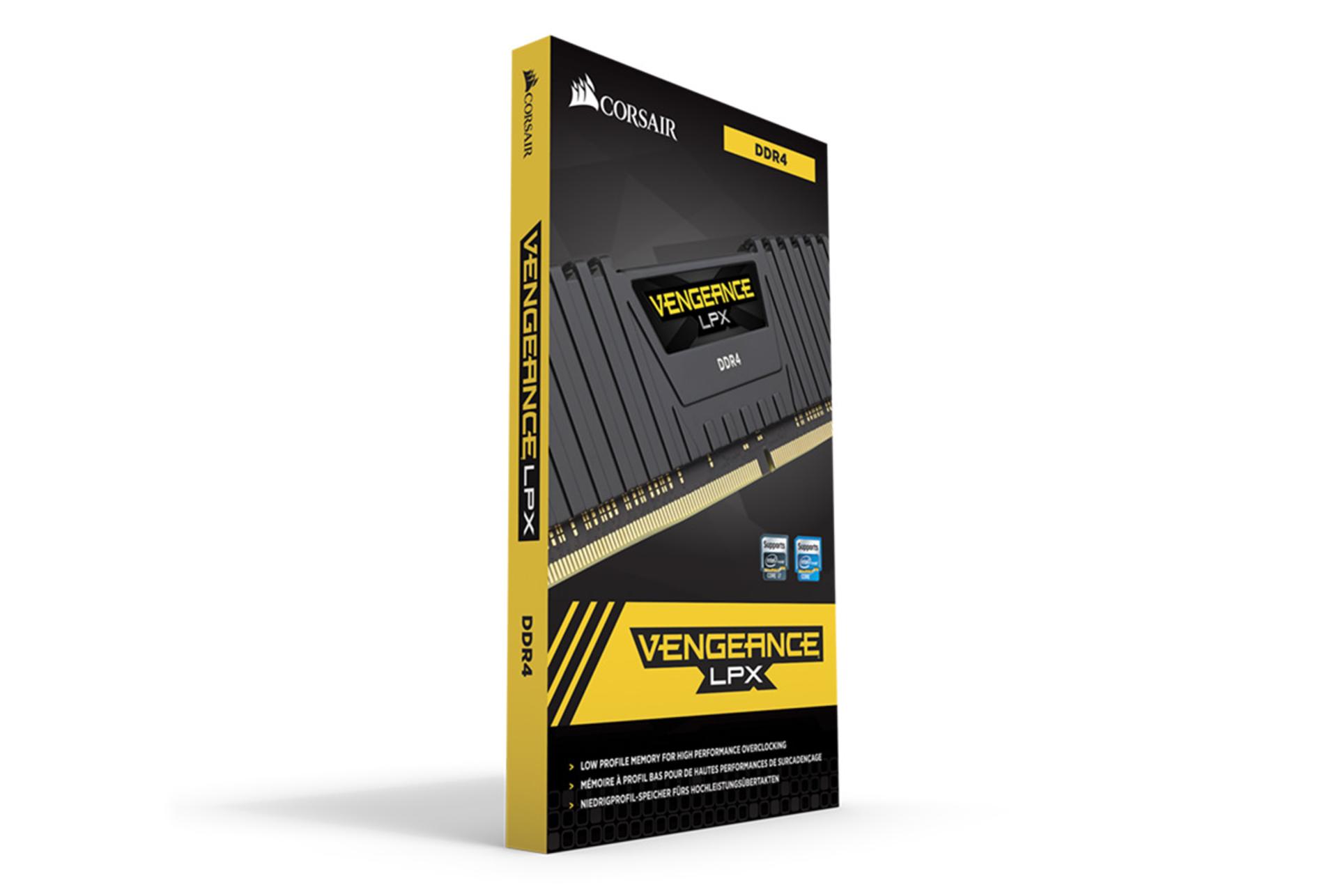 Corsair VENGEANCE LPX ظرفیت 16 گیگابایت از نوع DDR4-3000 بسته بندی1