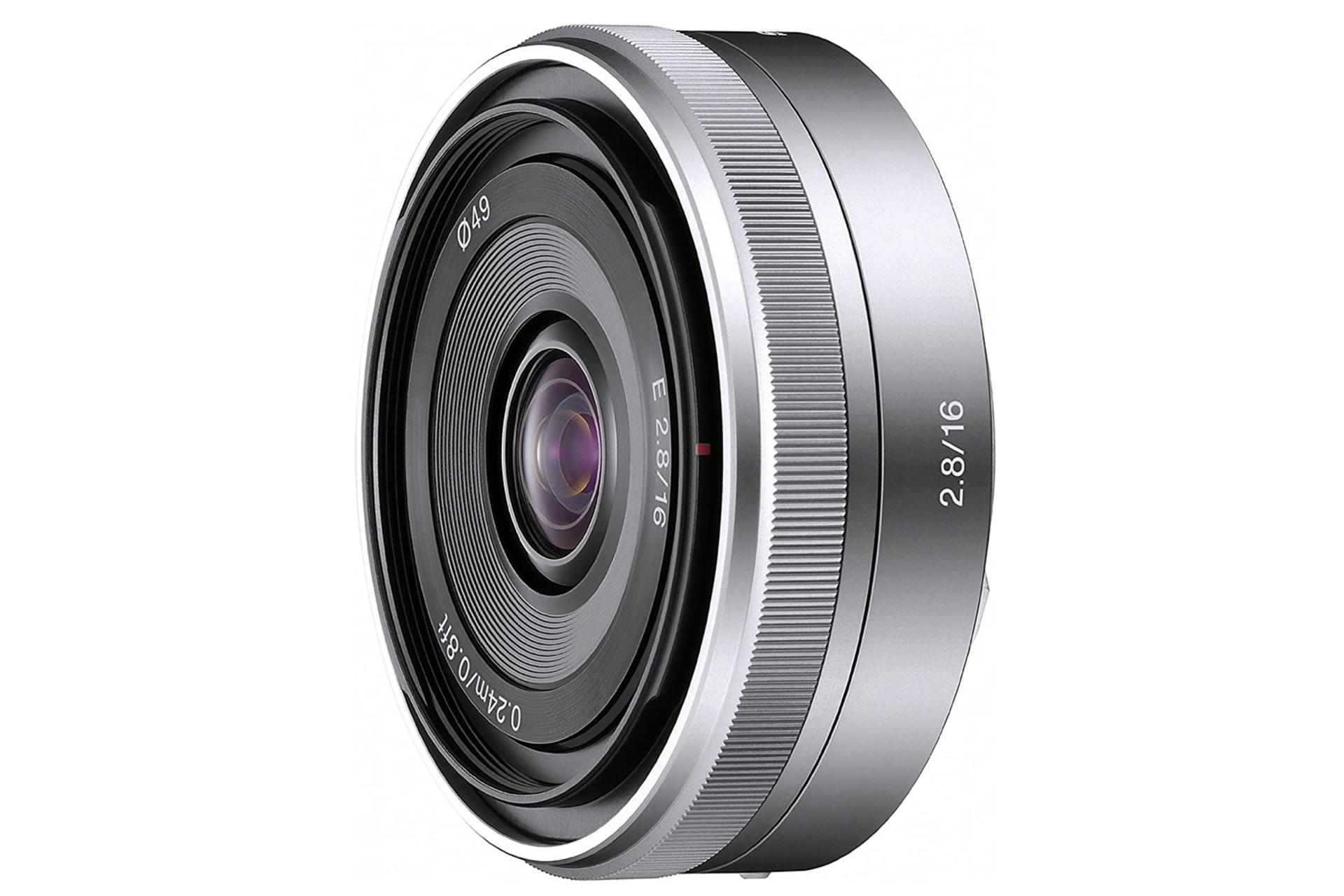 لنز سونی Sony E 16mm F2.8 نقره ای