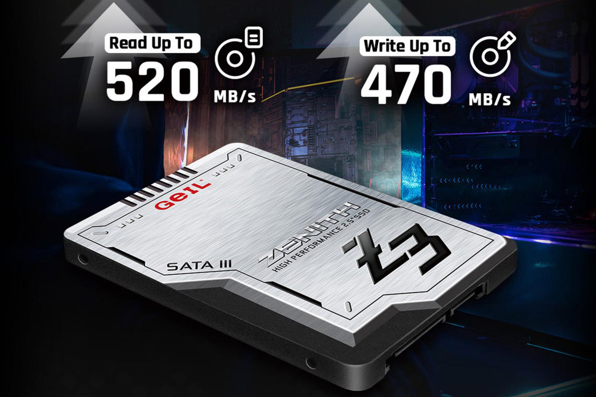 سرعت SSD گیل Zenith Z3 SATA 2.5 Inch