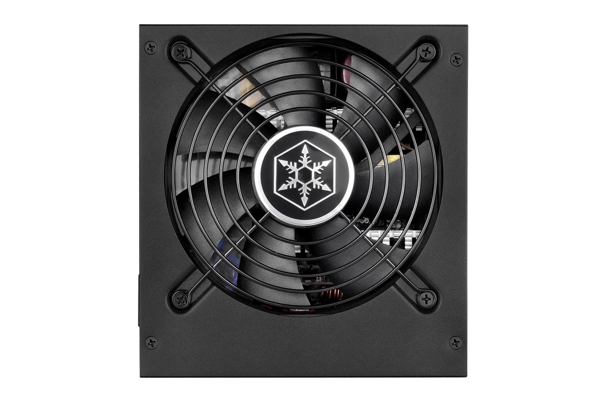 پاور کامپیوتر سیلور استون ST55F-PT با توان 550 وات نمای فن