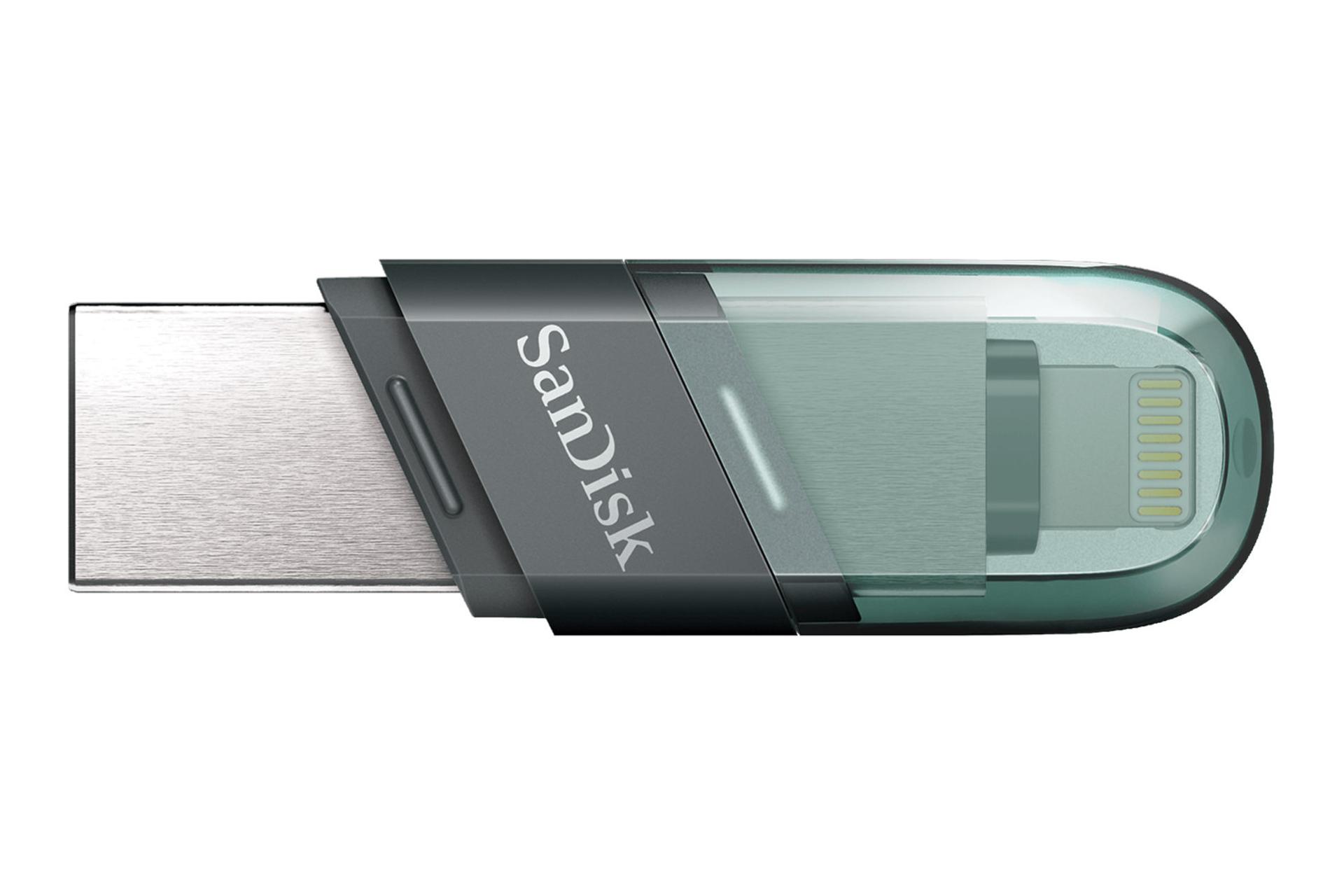 سن دیسک مدل iXpand Flip ظرفیت 64 گیگابایت یواس‌بی سبز