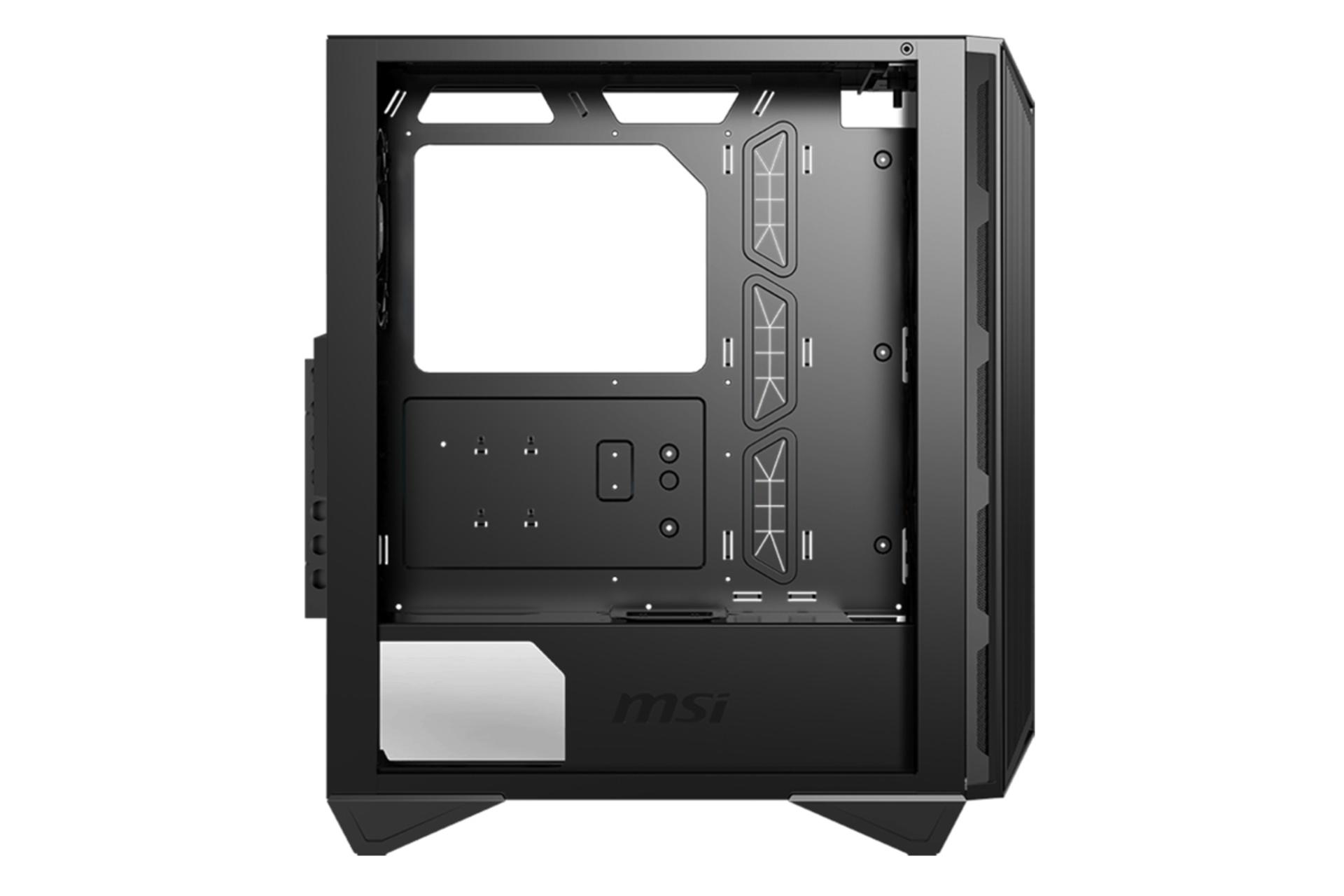 نمای داخل سمت چپ کیس کامپیوتر ام اس آی MPG GUNGNIR 110M