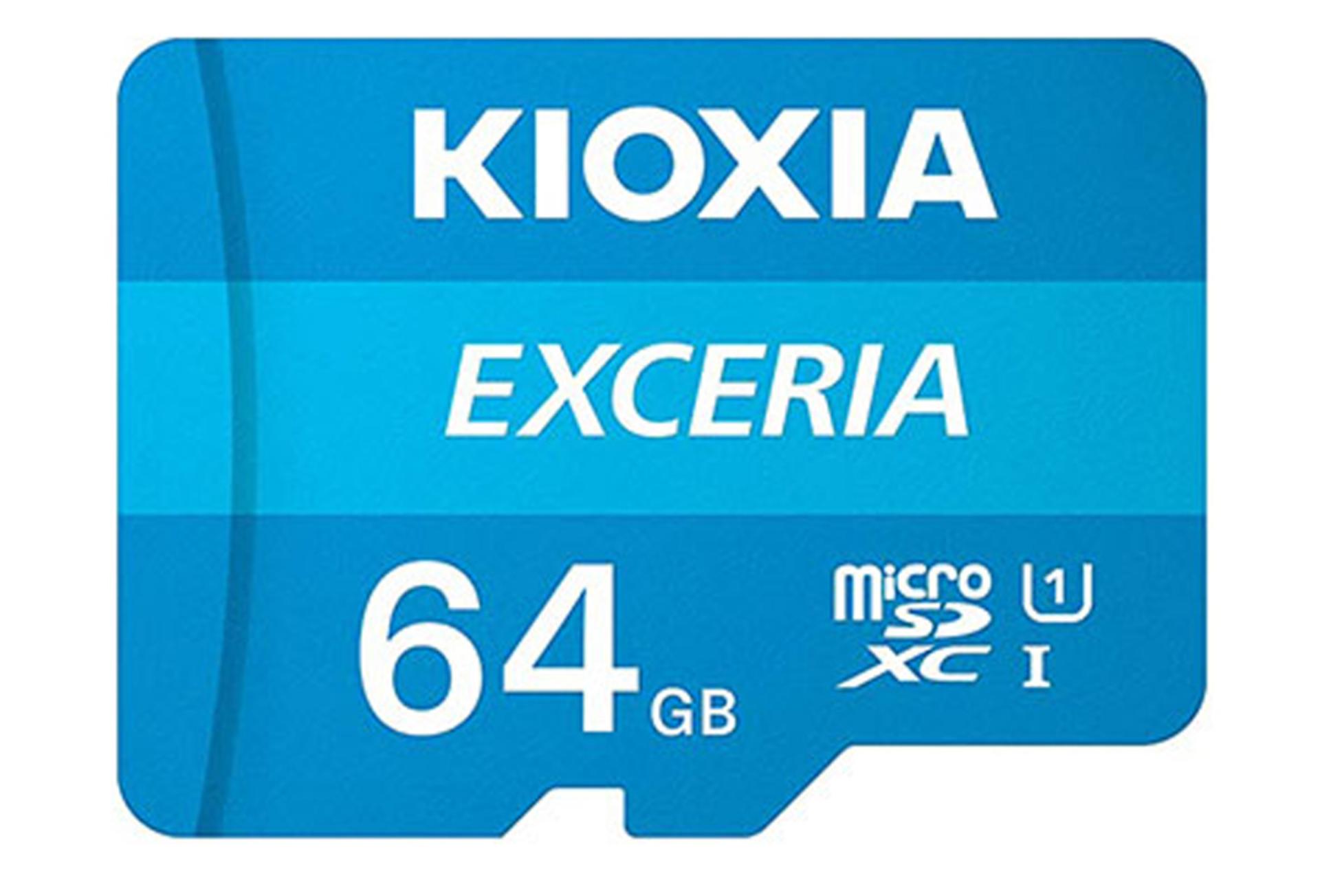 کارت حافظه کیوکسیا microSDXC با ظرفیت 64 گیگابایت مدل EXCERIA کلاس 10
