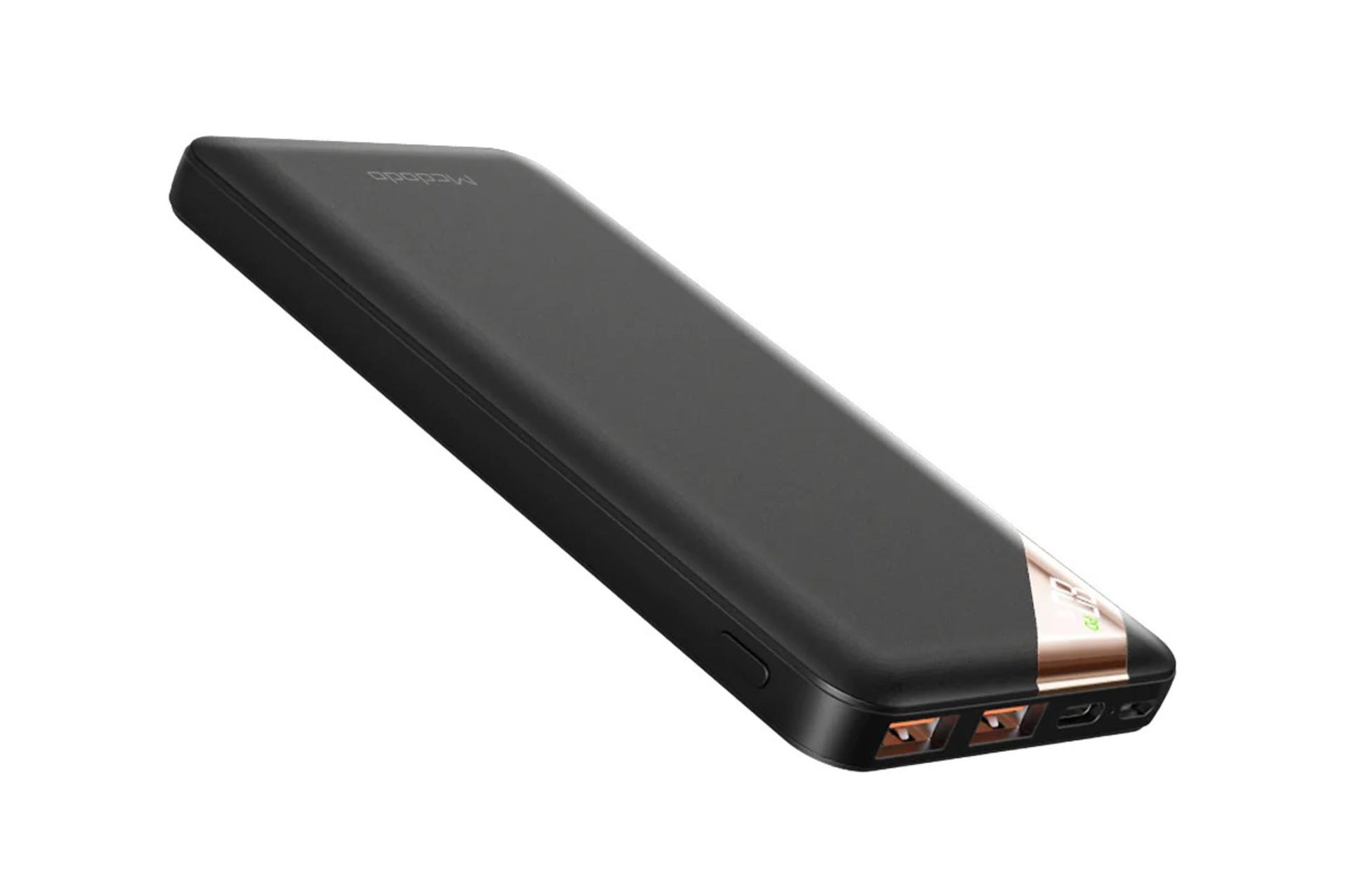 نمای جانبی پاور بانک مک دودو MC-7320 با ظرفیت 10000 میلی‌آمپر ساعت