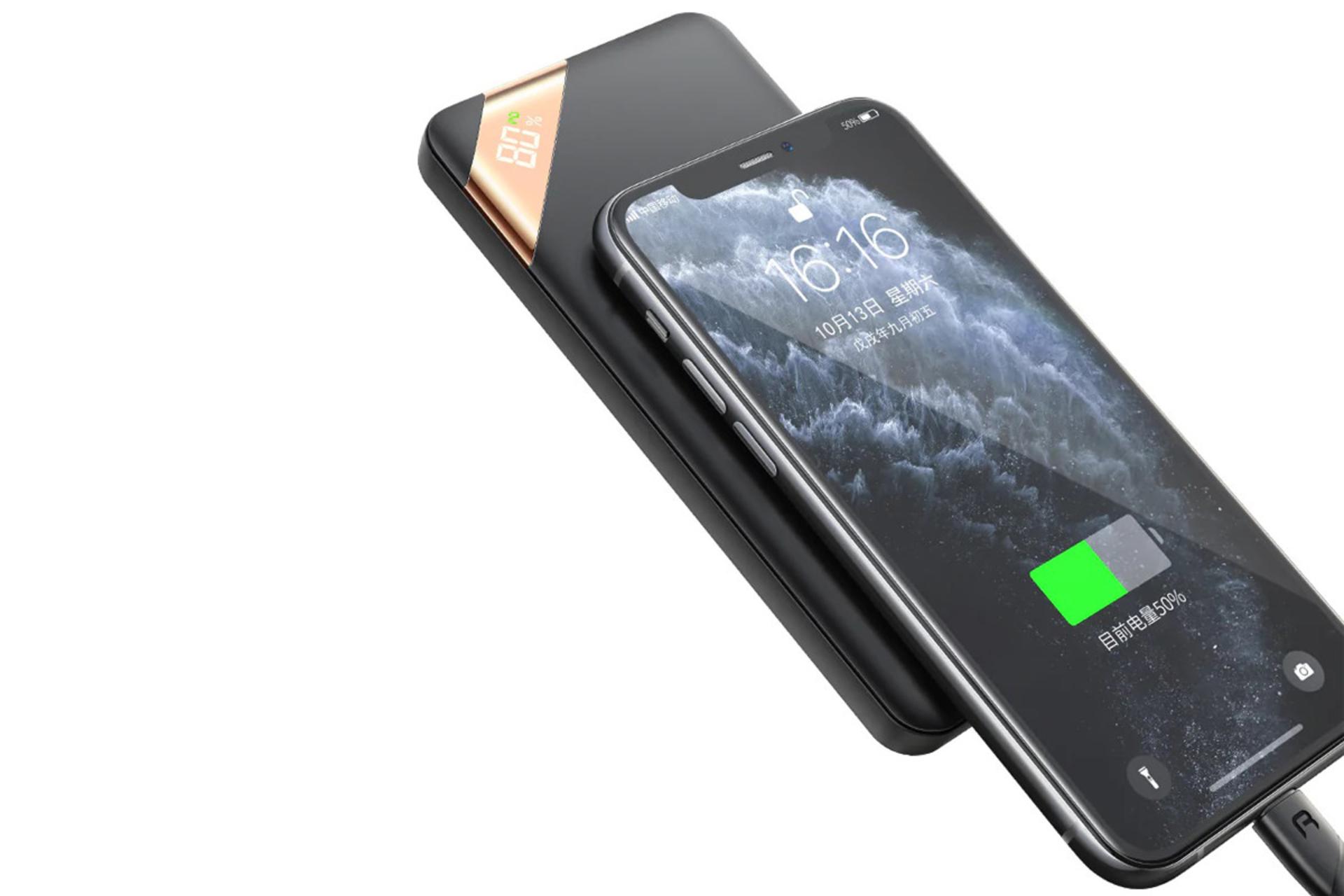 پاور بانک مک دودو MC-7320 با ظرفیت 10000 میلی‌آمپر ساعت