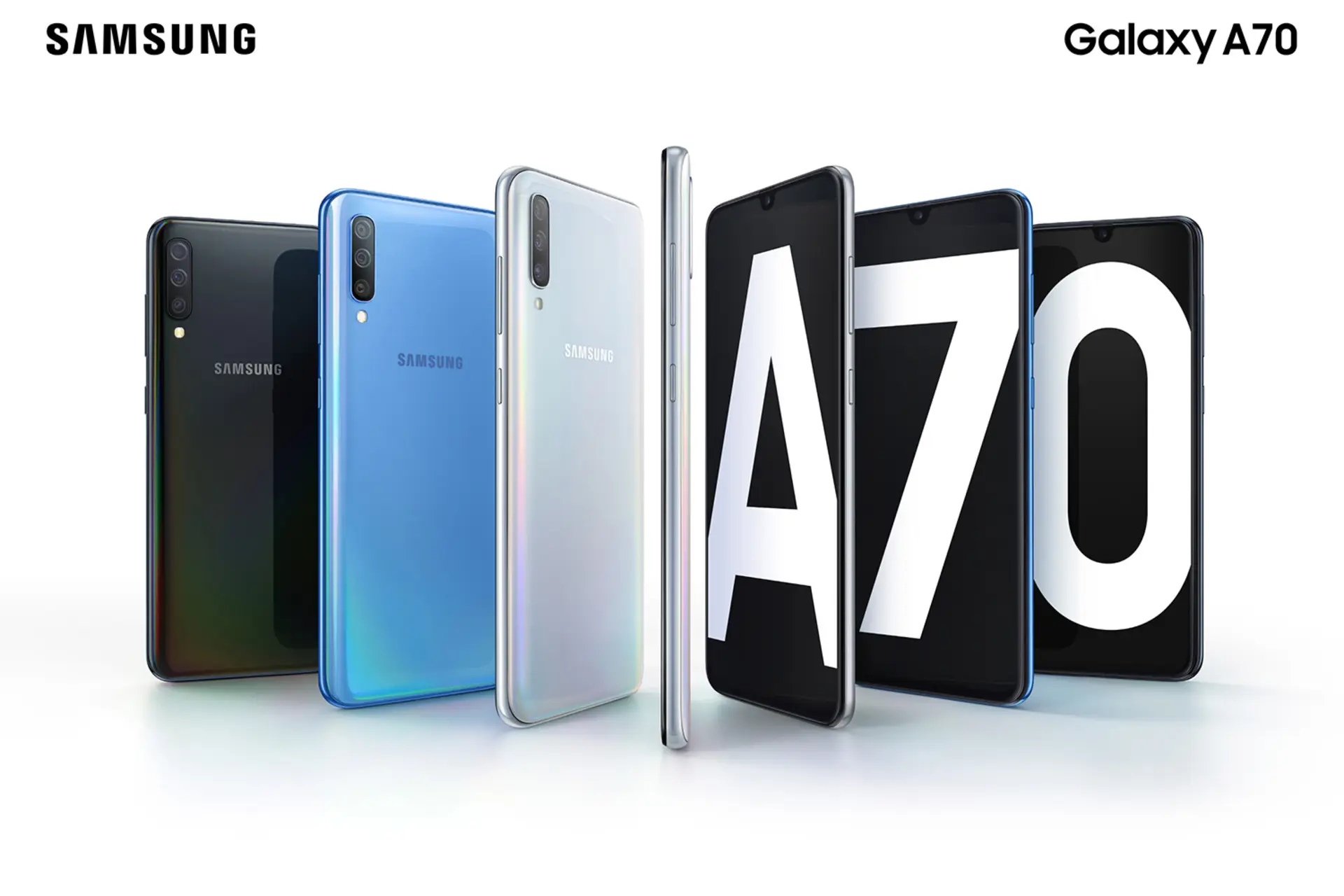 گوشی سامسونگ گلگسی A70 - نمای پشت- رنگ ها - Samsung Galaxy A70