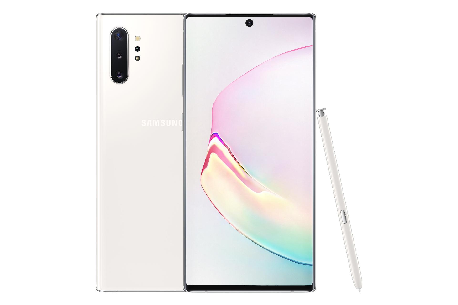گوشی موبایل گلکسی نوت 10 پلاس سامسونگ Samsung Galaxy Note 10 Plus سفید