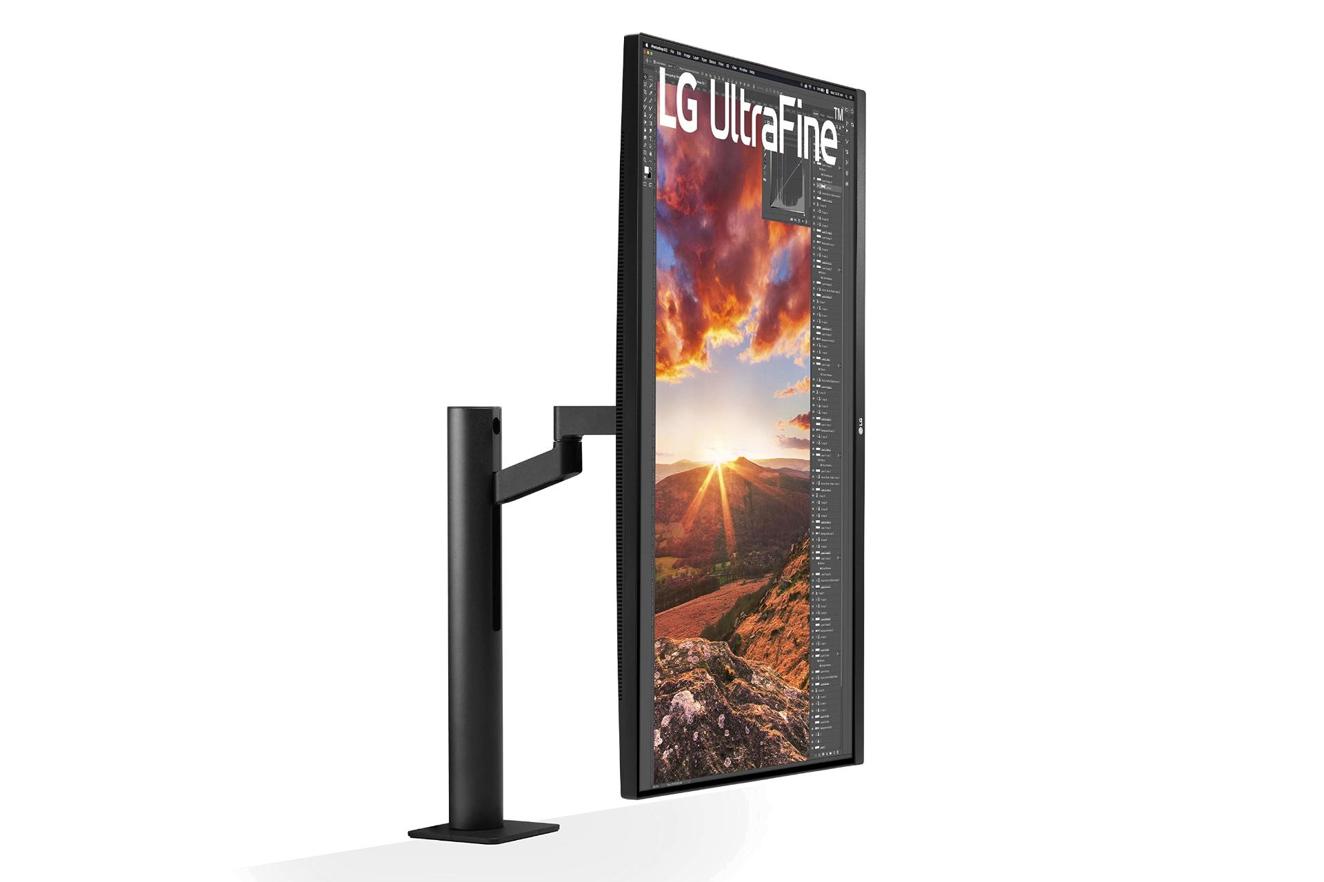 نمای عمودی LG 32UN880 UHD / مانیتور ال جی 31.5 اینچ مدل 32UN880