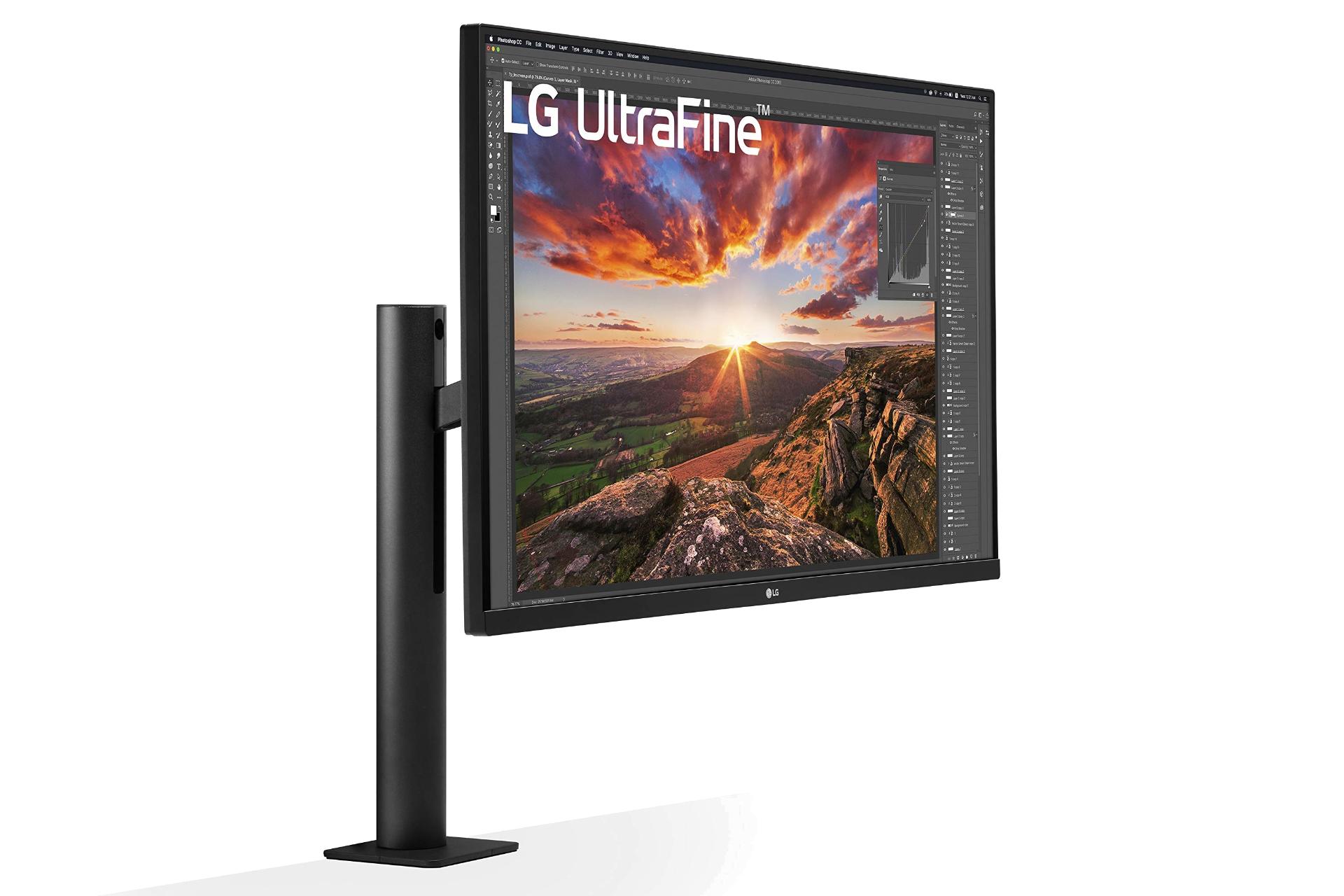 نمای چپ پنل جلو LG 32UN880 UHD / مانیتور ال جی 31.5 اینچ مدل 32UN880