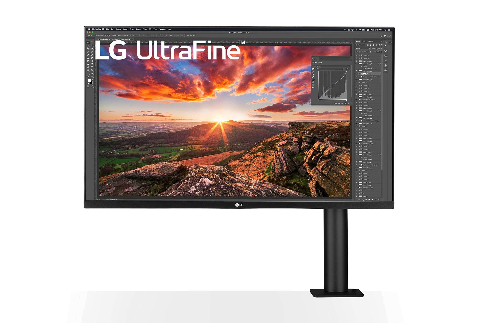 پنل جلو LG 32UN880 UHD / مانیتور ال جی 31.5 اینچ مدل 32UN880