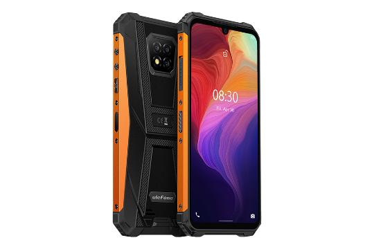 نمای جانبی گوشی موبایل یولفون Ulefone Armor 8 Pro نارنجی