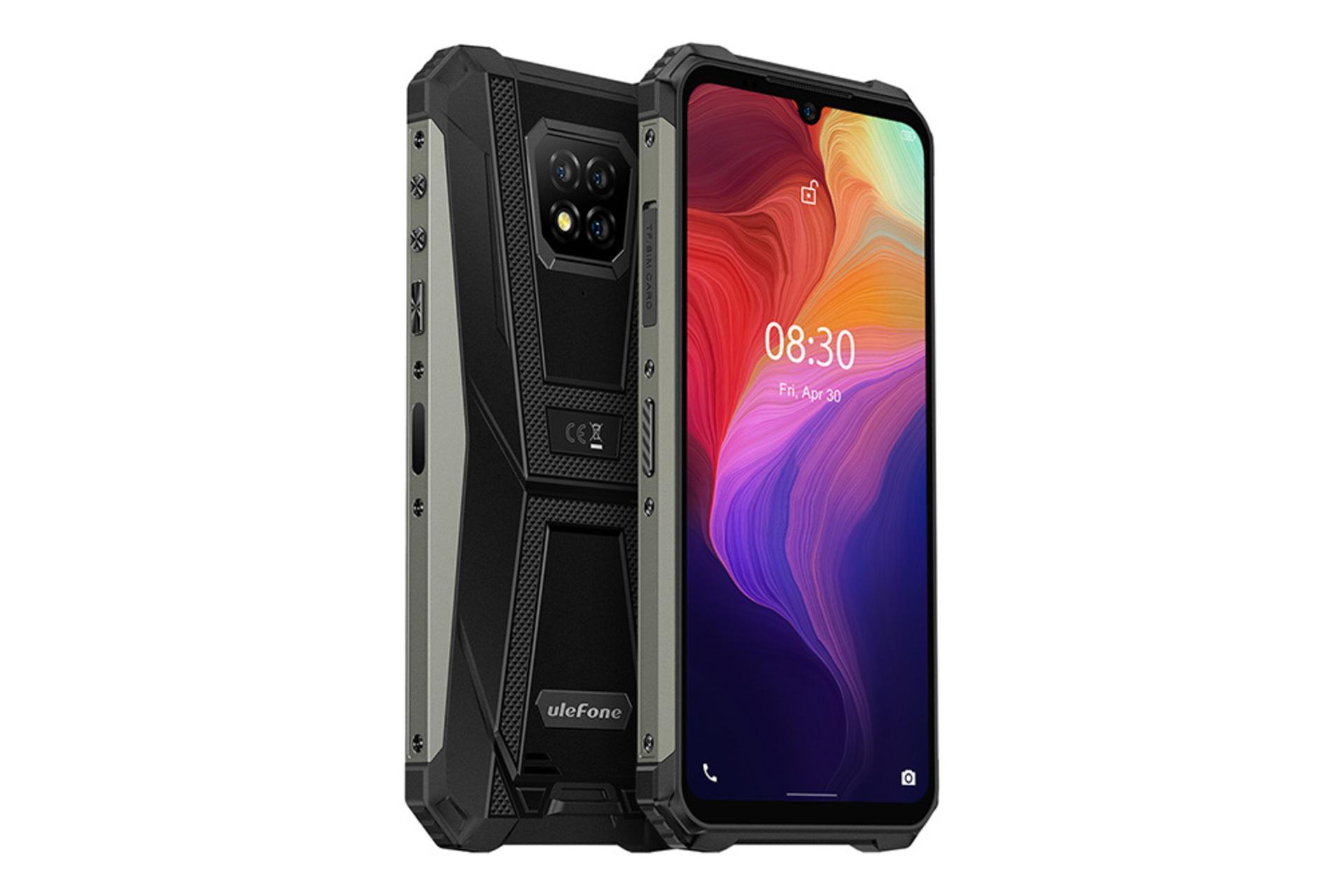 نمای جانبی گوشی موبایل یولفون Ulefone Armor 8 مشکی