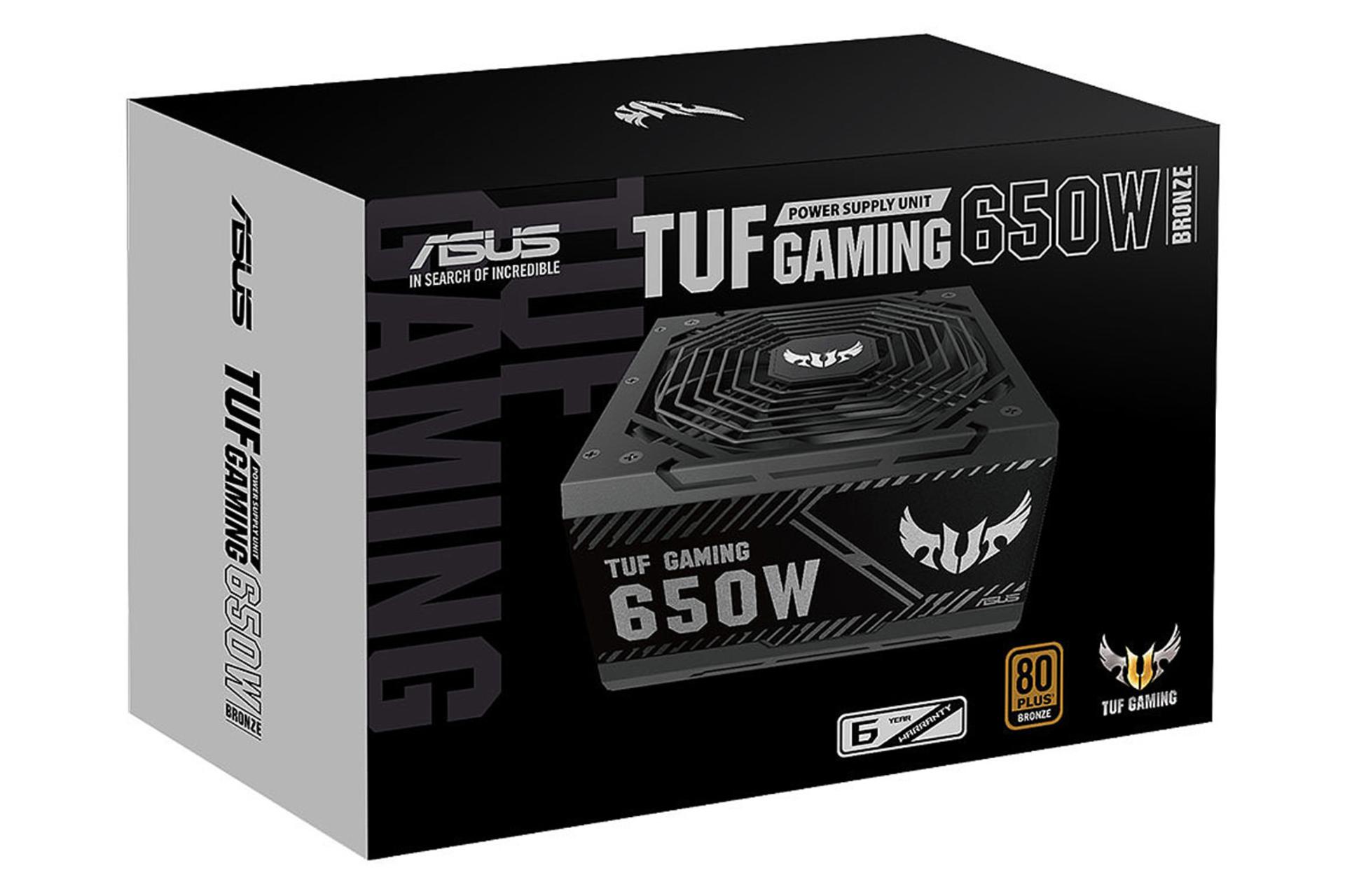 جعبه پاور کامپیوتر ایسوس TUF Gaming 650B با توان 650 وات