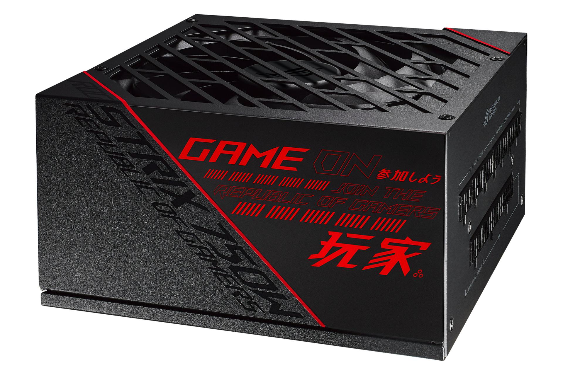 پاور کامپیوتر ایسوس ROG Strix 750G با توان 750 وات با لوگو قرمز