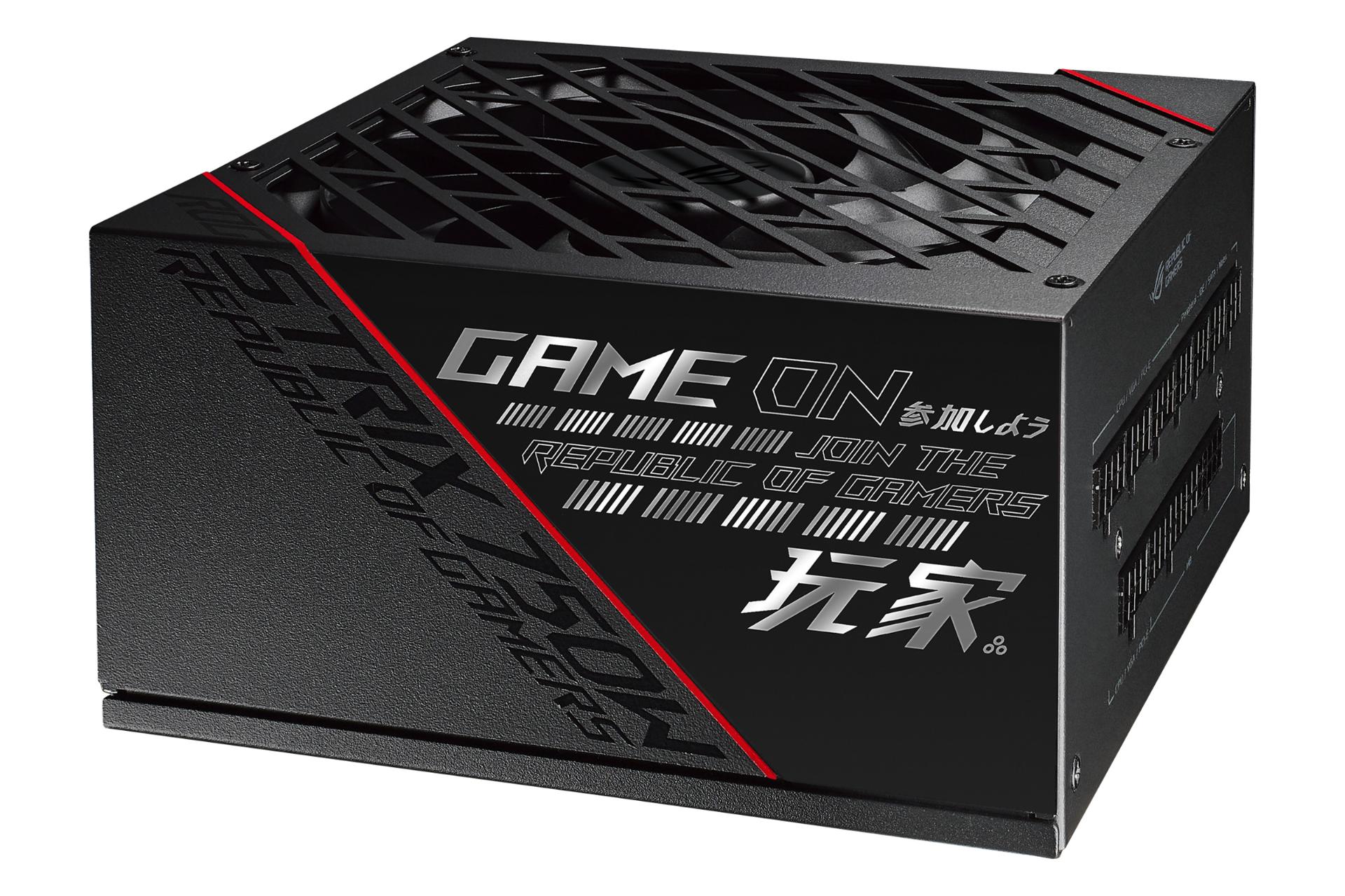 پاور کامپیوتر ایسوس ROG Strix 750G با توان 750 وات با لوگو سفید