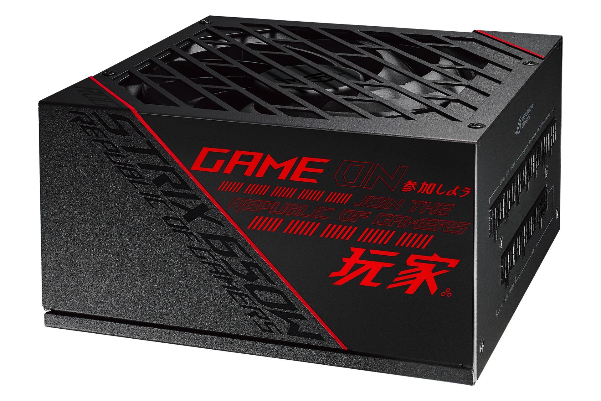 پاور کامپیوتر ایسوس ROG Strix 650G با توان 650 وات با لوگو قرمز