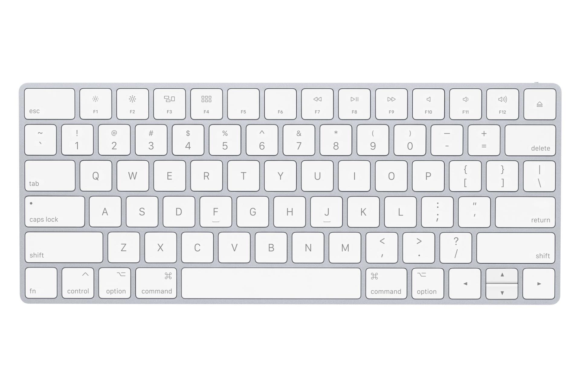 نمای روبرو کیبورد اپل مجیک کیبورد 2 / Apple Magic Keyboard 2