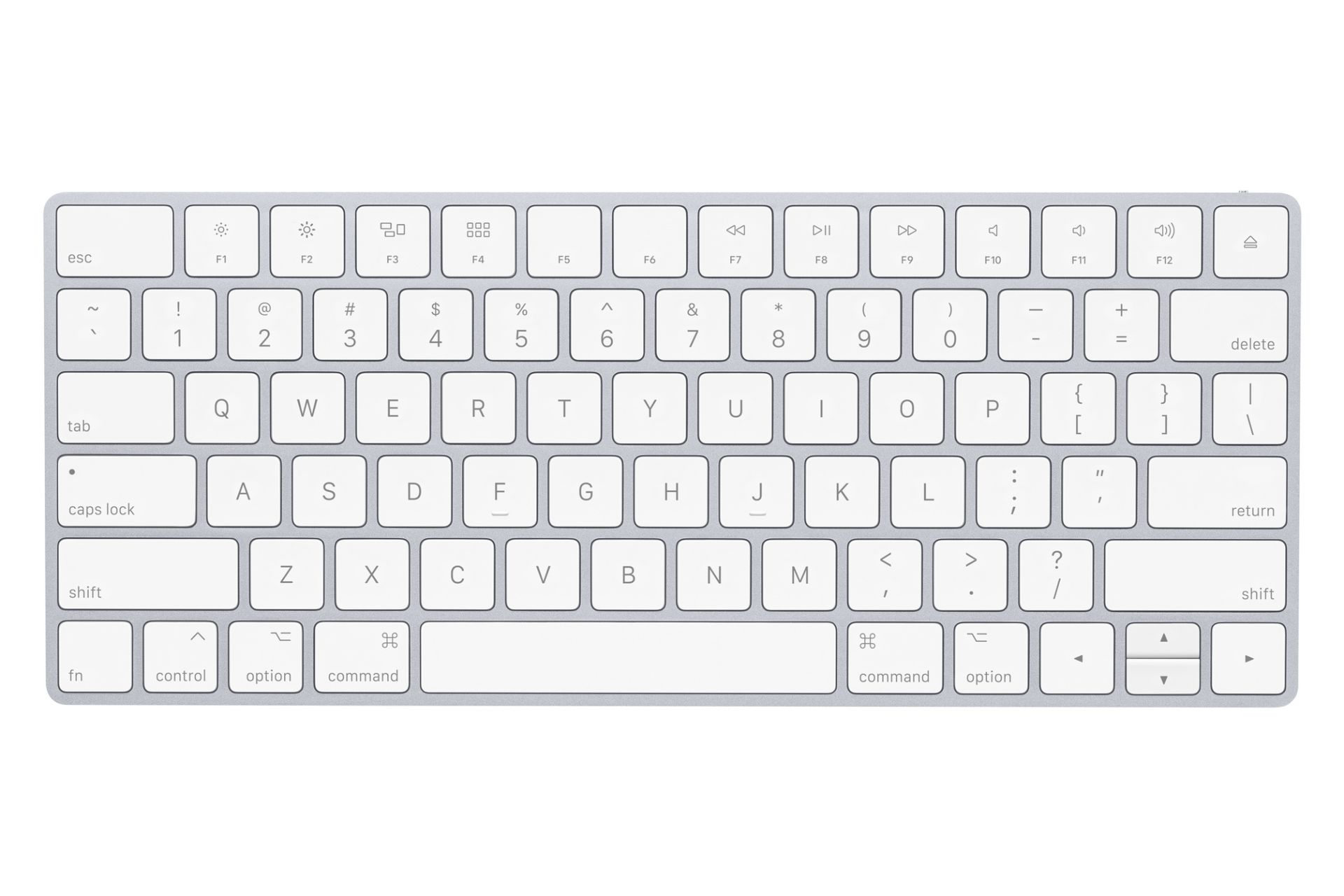 نمای روبرو کیبورد اپل مجیک کیبورد 2 / Apple Magic Keyboard 2