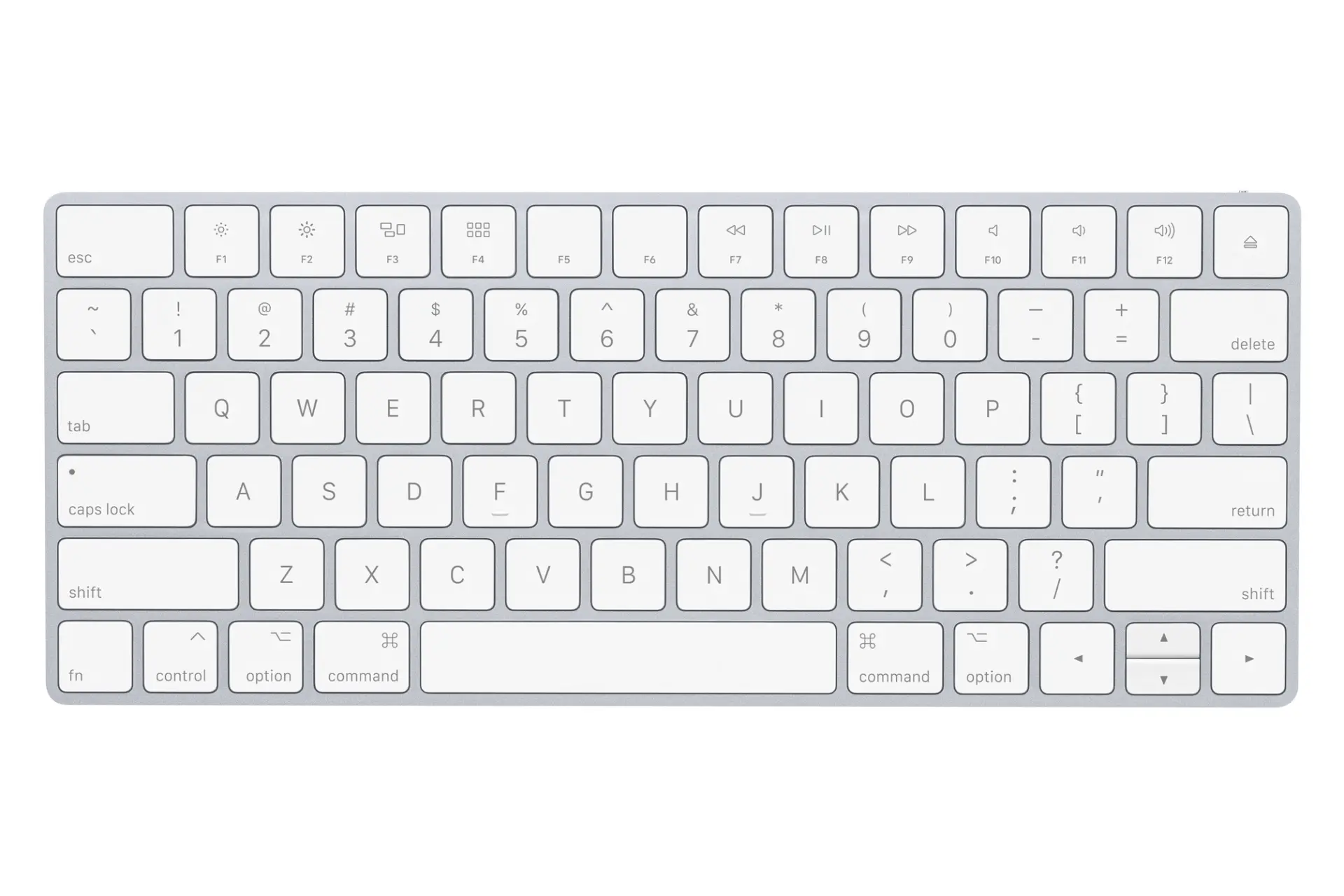 نمای روبرو کیبورد اپل مجیک کیبورد 2 / Apple Magic Keyboard 2