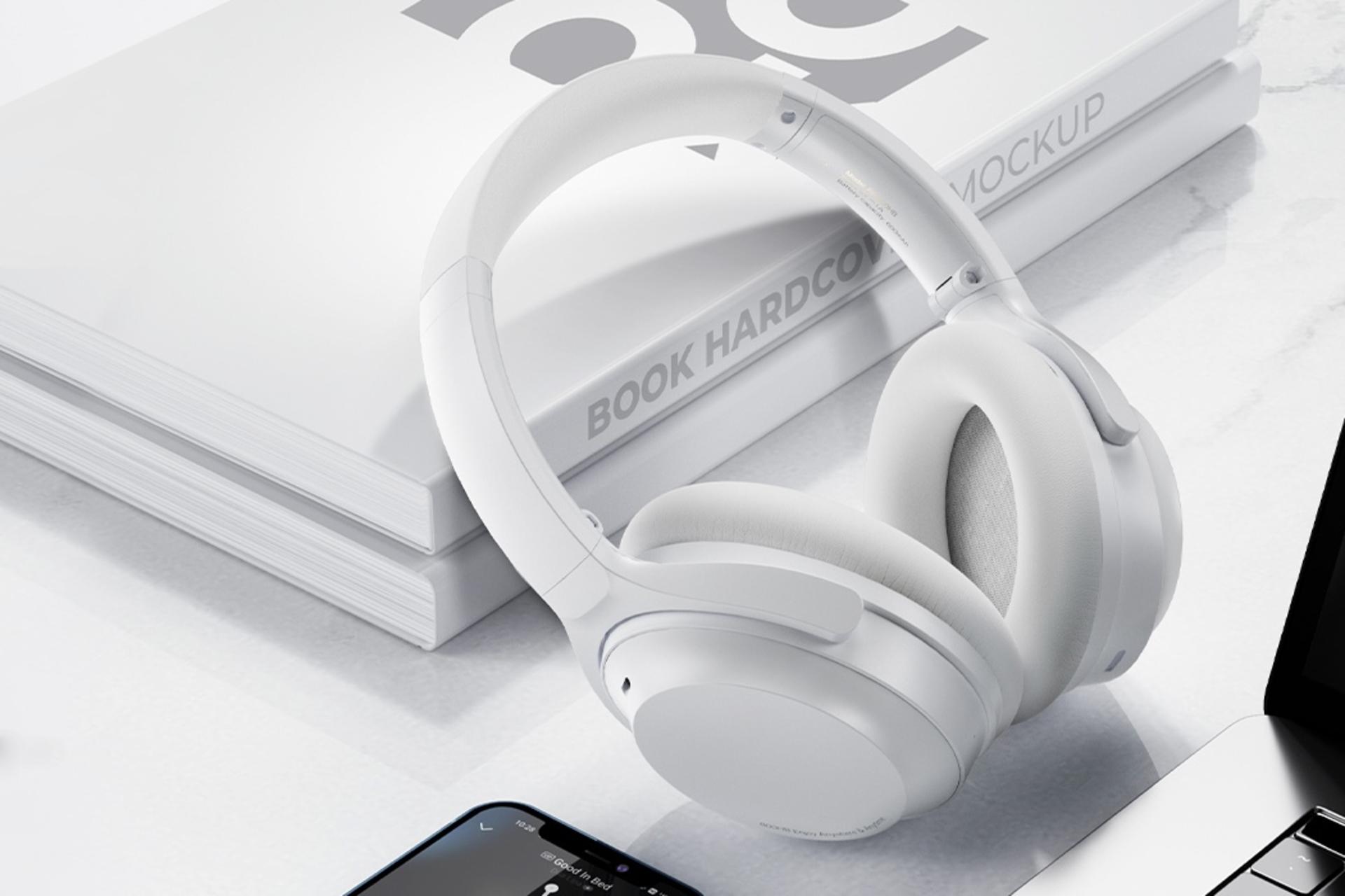 نمای کناری هدفون بی سیم ریمکس Remax RB-800HB سفید