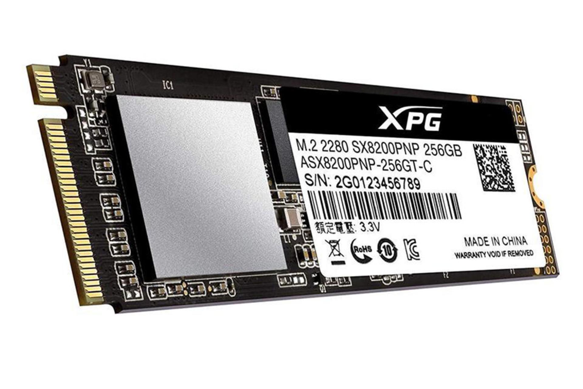 ای دیتا XPG SX8200 Pro PCIe M.2 ظرفیت 256 گیگابایت /  ADATA XPG SX8200 Pro PCIe M.2 256GB