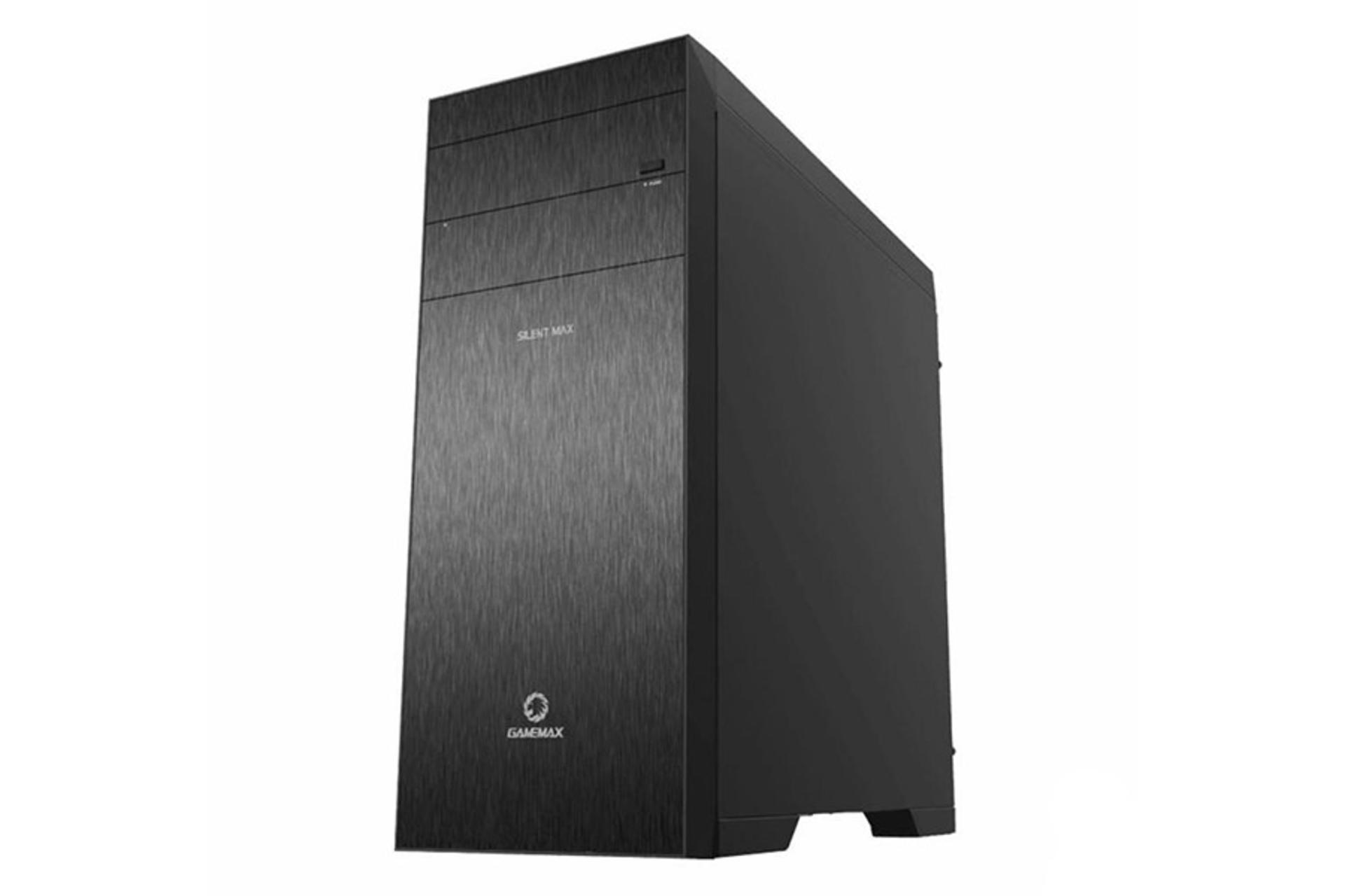 نمای نیم رخ جلو و سمت راست کیس کامپیوتر گیم مکس Silent Max M903