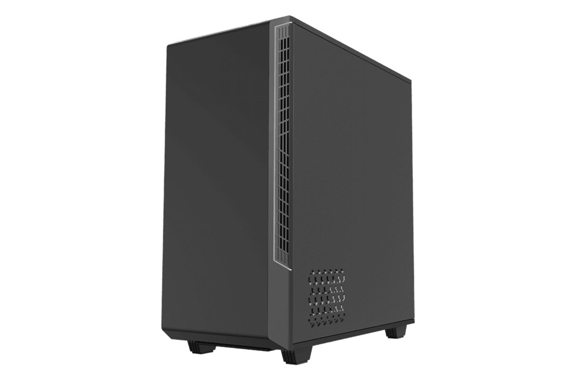 نمای نیم رخ جلو و سمت راست کیس کامپیوتر گیم مکس Panda T802