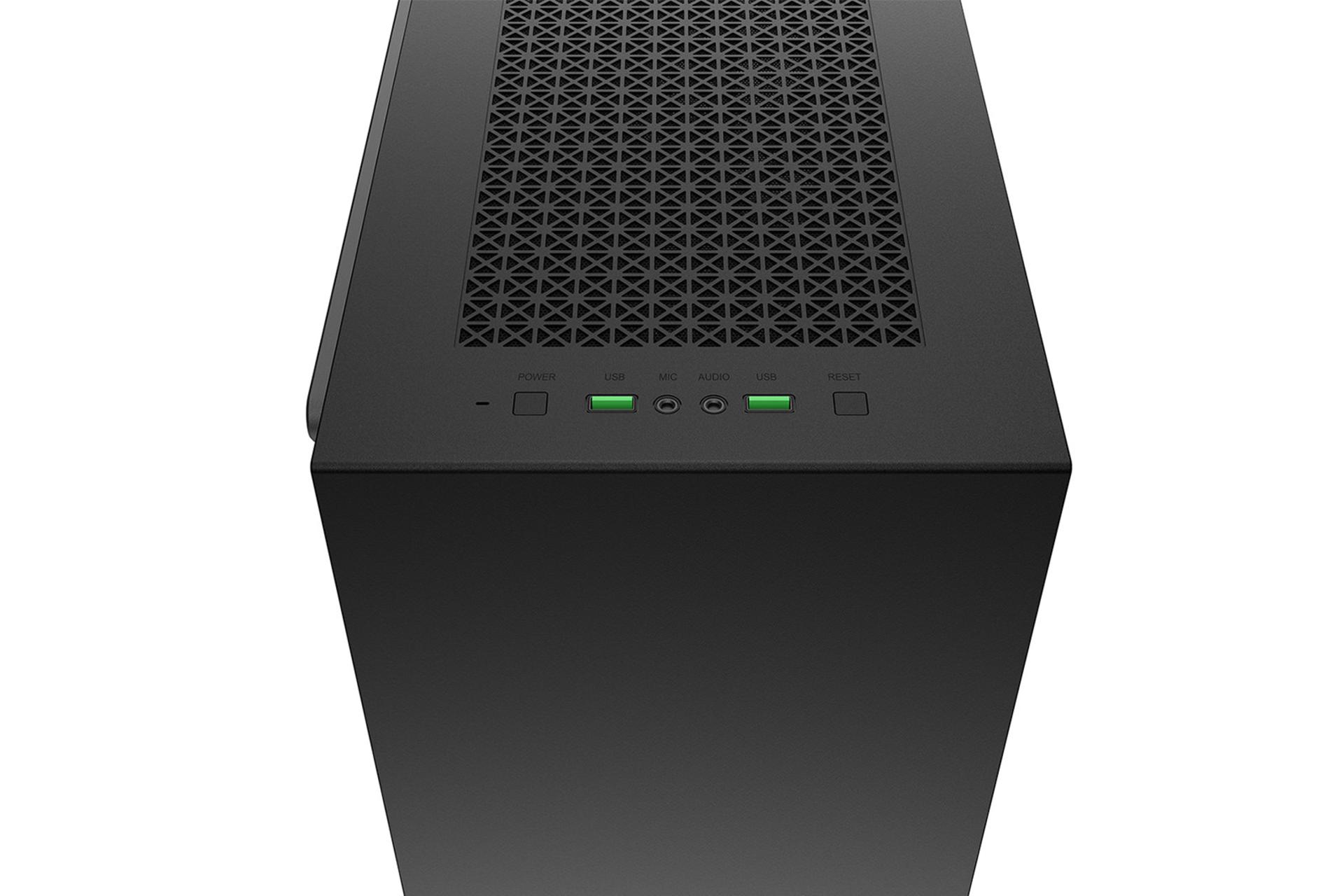 نمای فیلتر و دکمه‌های بالای کیس کامپیوتر دیپ کول Macube 310P Gamer Storm