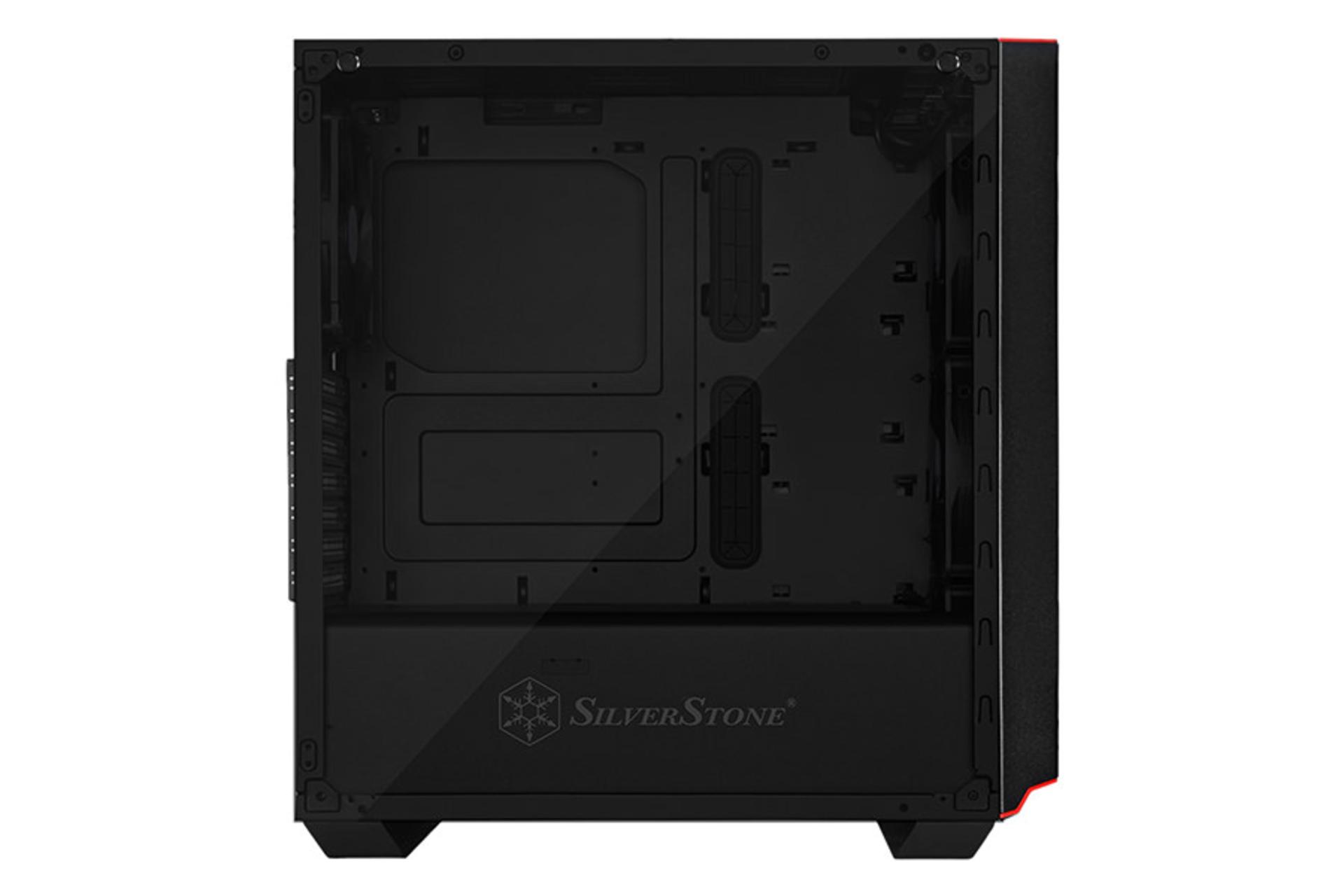 نمای درب شیشه ای سمت چپ کیس کامپیوتر سیلور استون SST-PM02