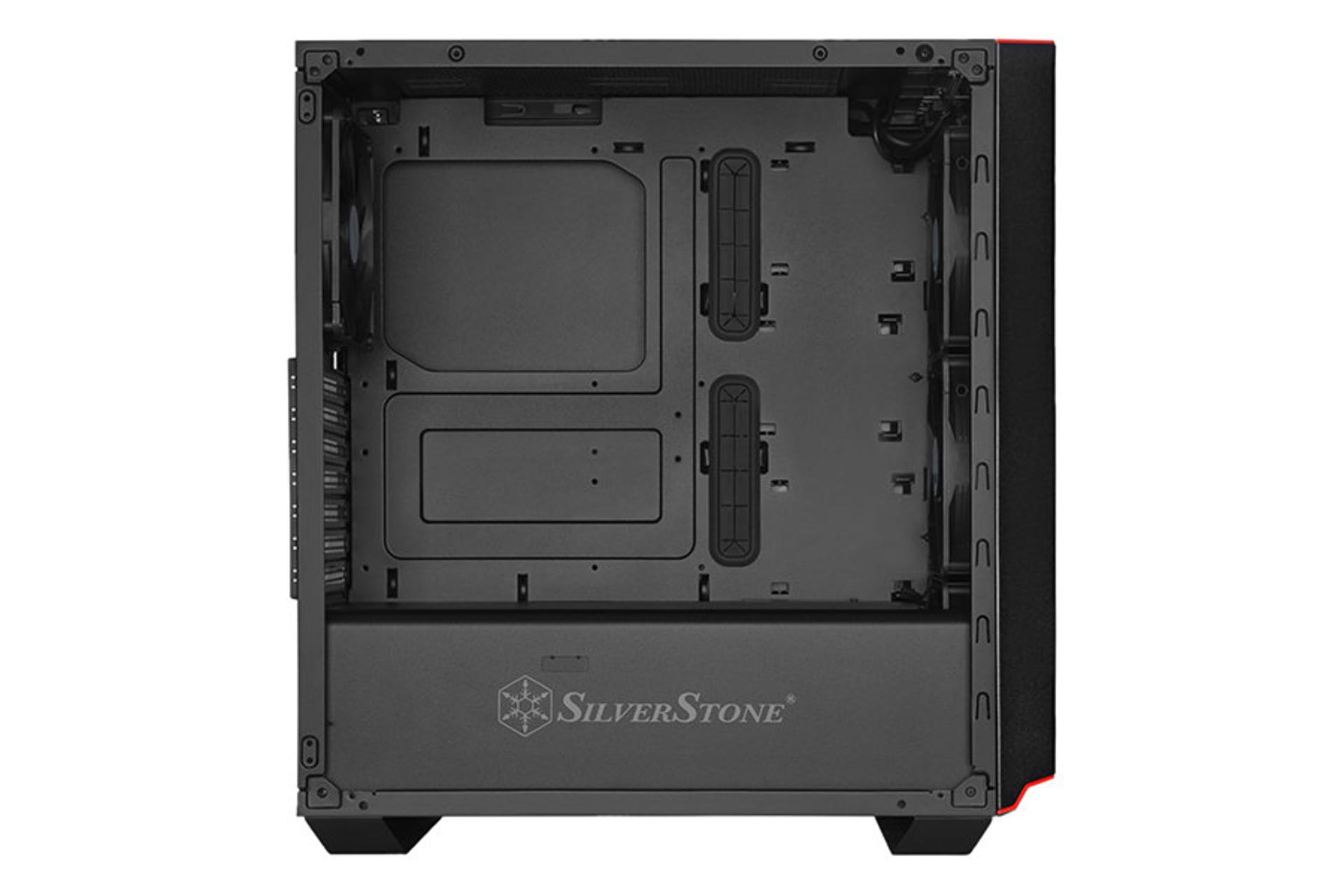 نمای داخل سمت چپ کیس کامپیوتر سیلور استون SST-PM02