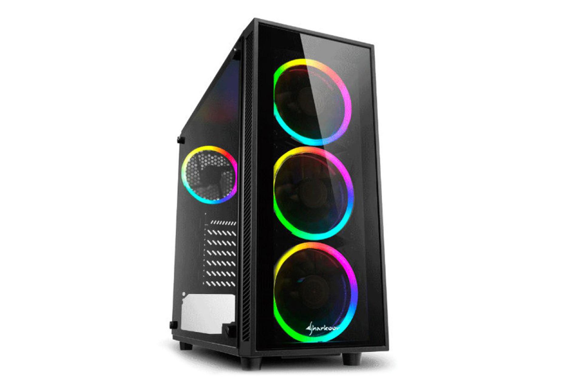 نمایش فن های RGB کیس کامپیوتر شارکن TG4 RGB