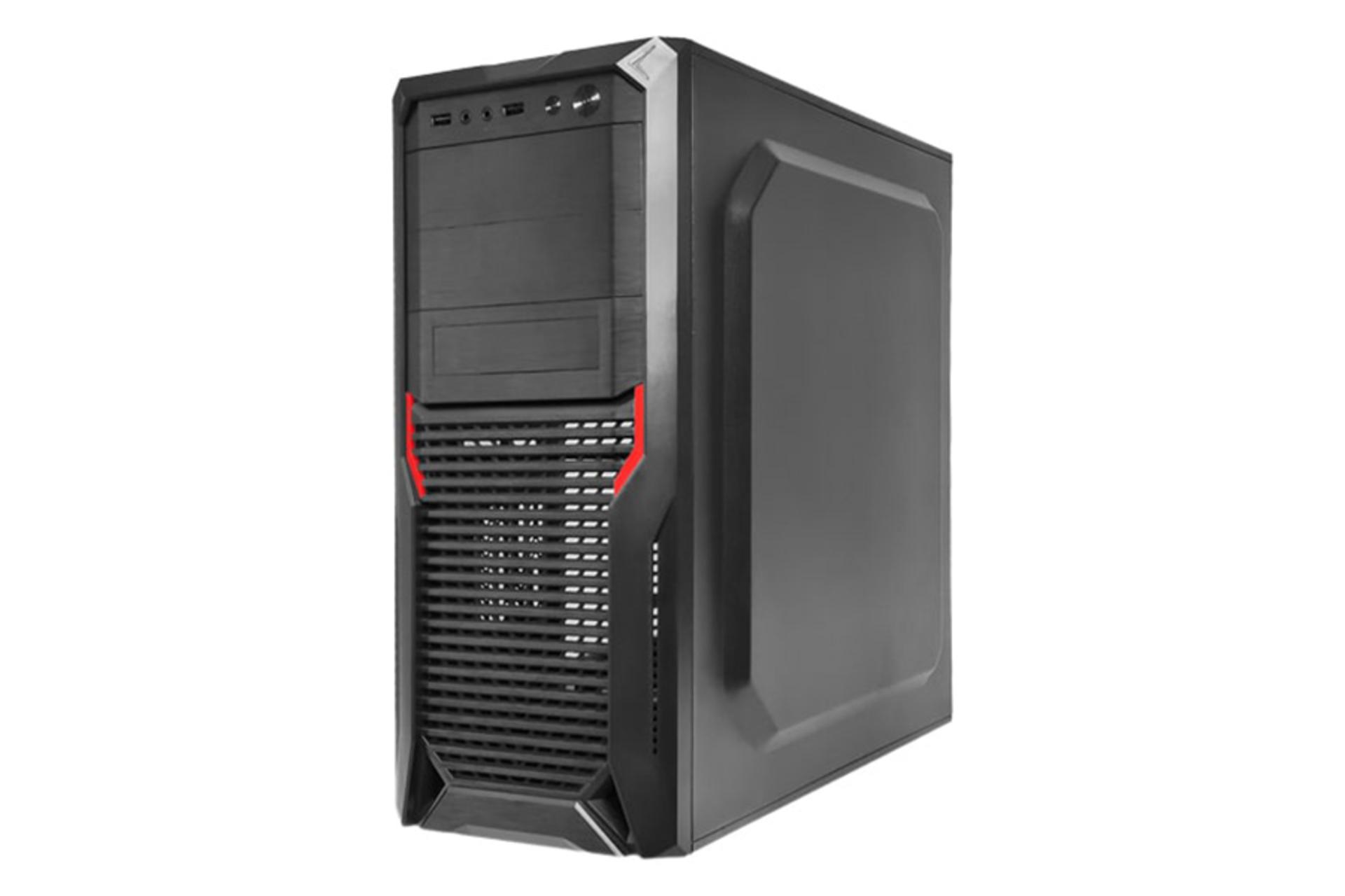 نمای نیم رخ جلو و سمت راست کیس کامپیوتر نکو مدل NECO 5912 