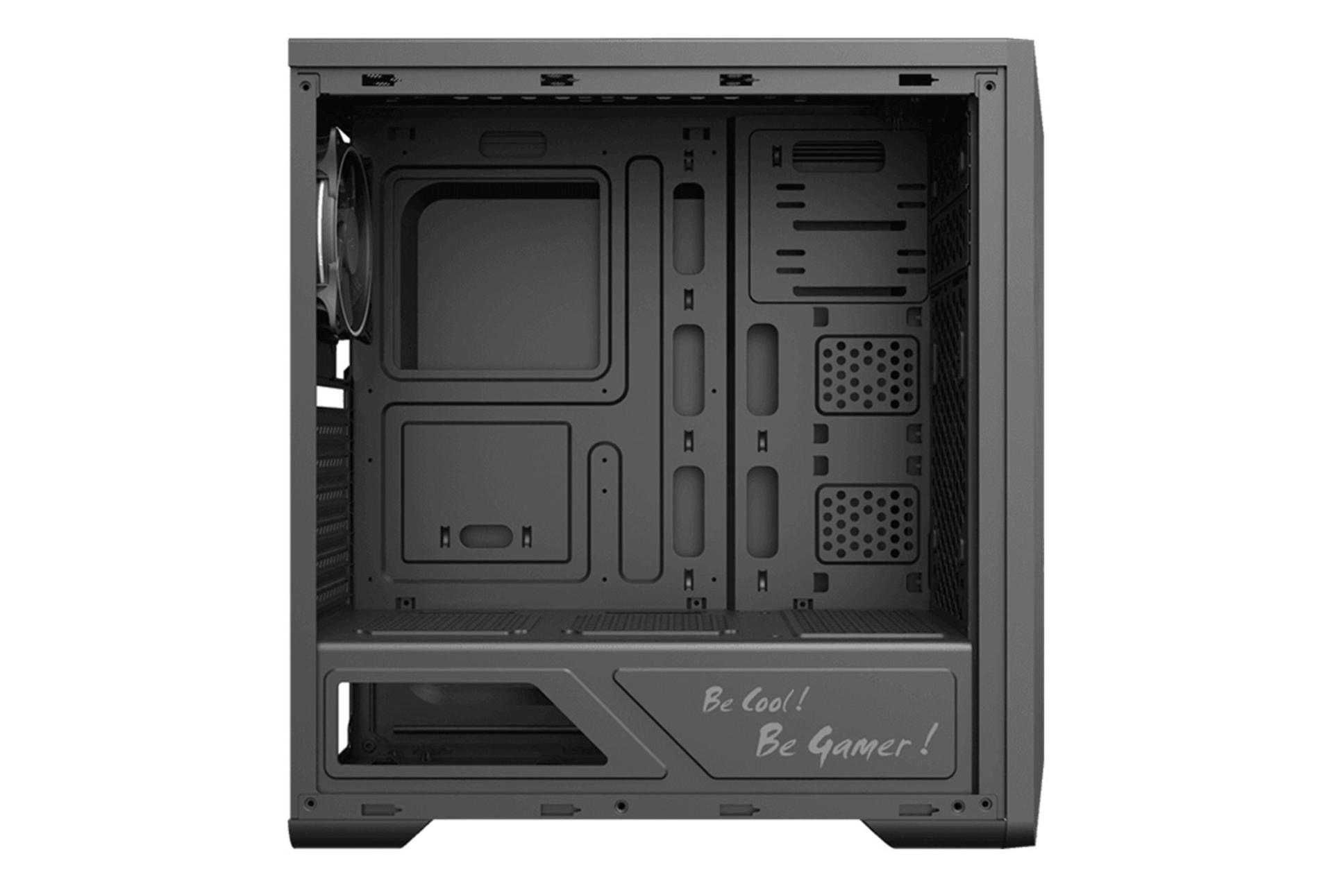 نمای داخل سمت چپ کیس کامپیوتر گیم مکس Shine G517