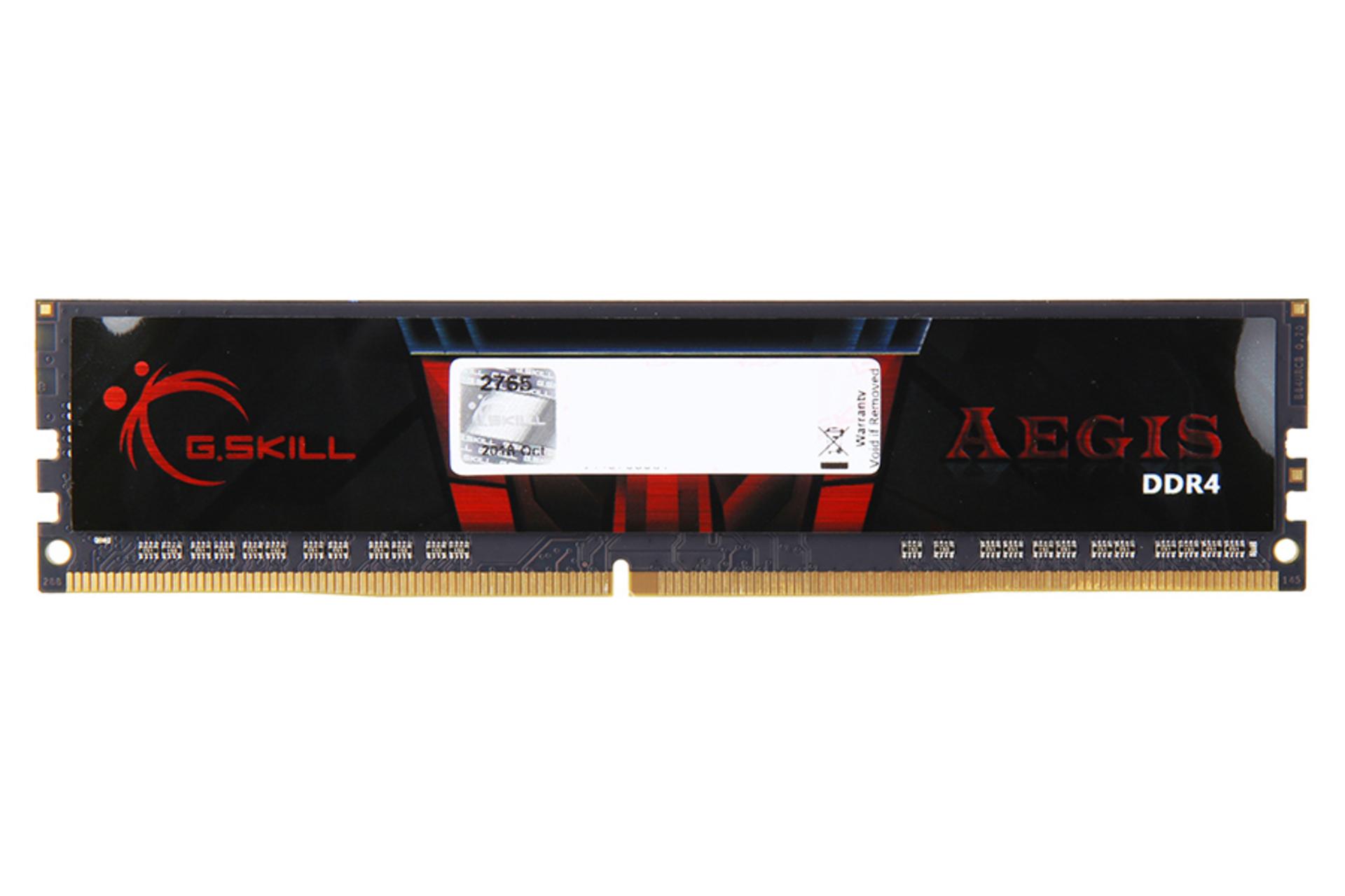 نمایش رم جی اسکیل Aegis ظرفیت 16 گیگابایت از نوع DDR4-2666 با لیبل