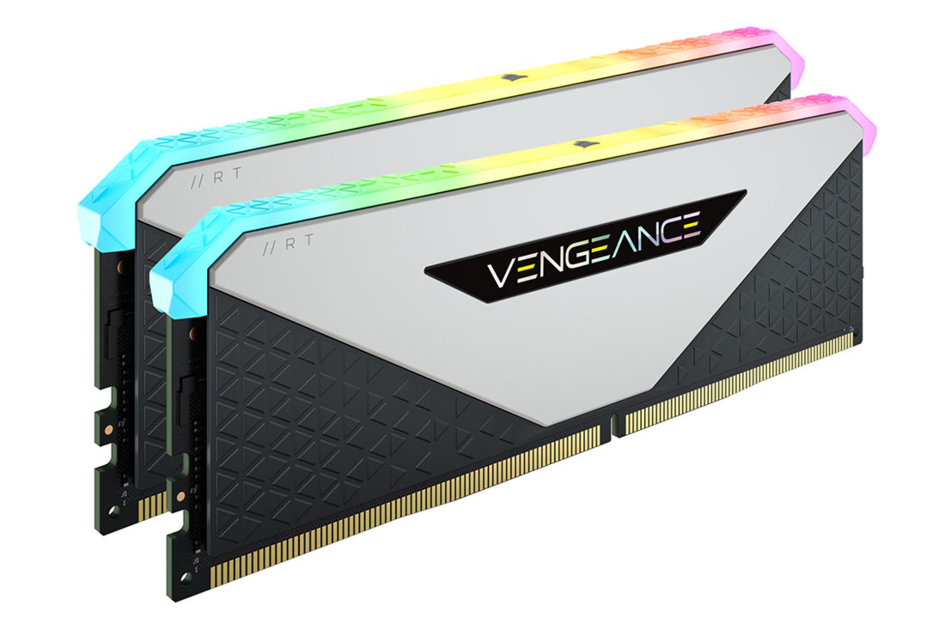 رنگ سفید رم کورسیر Corsair VENGEANCE RGB RT 32GB (2x16) DDR4-3600 CL18