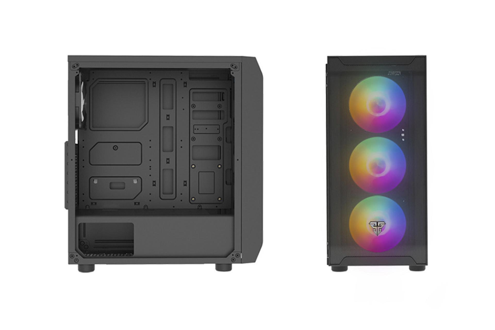 نمای داخل سمت چپ و روبروی کیس کامپیوتر فنتک AERO CG80