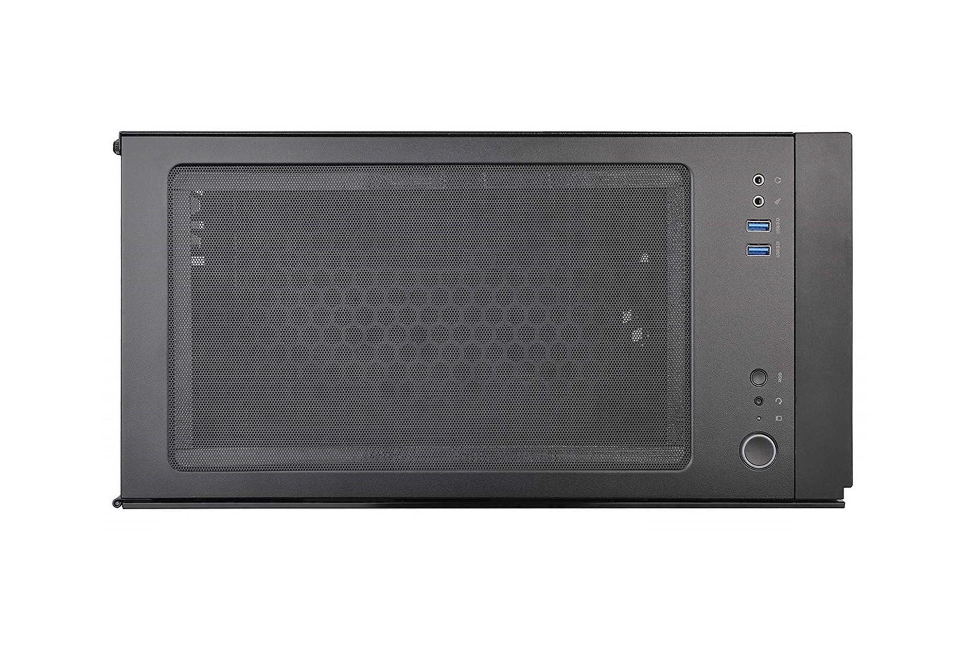 نمای فیلتر و پورت های بالای کیس کامپیوتر ترمالتیک H200 TG RGB