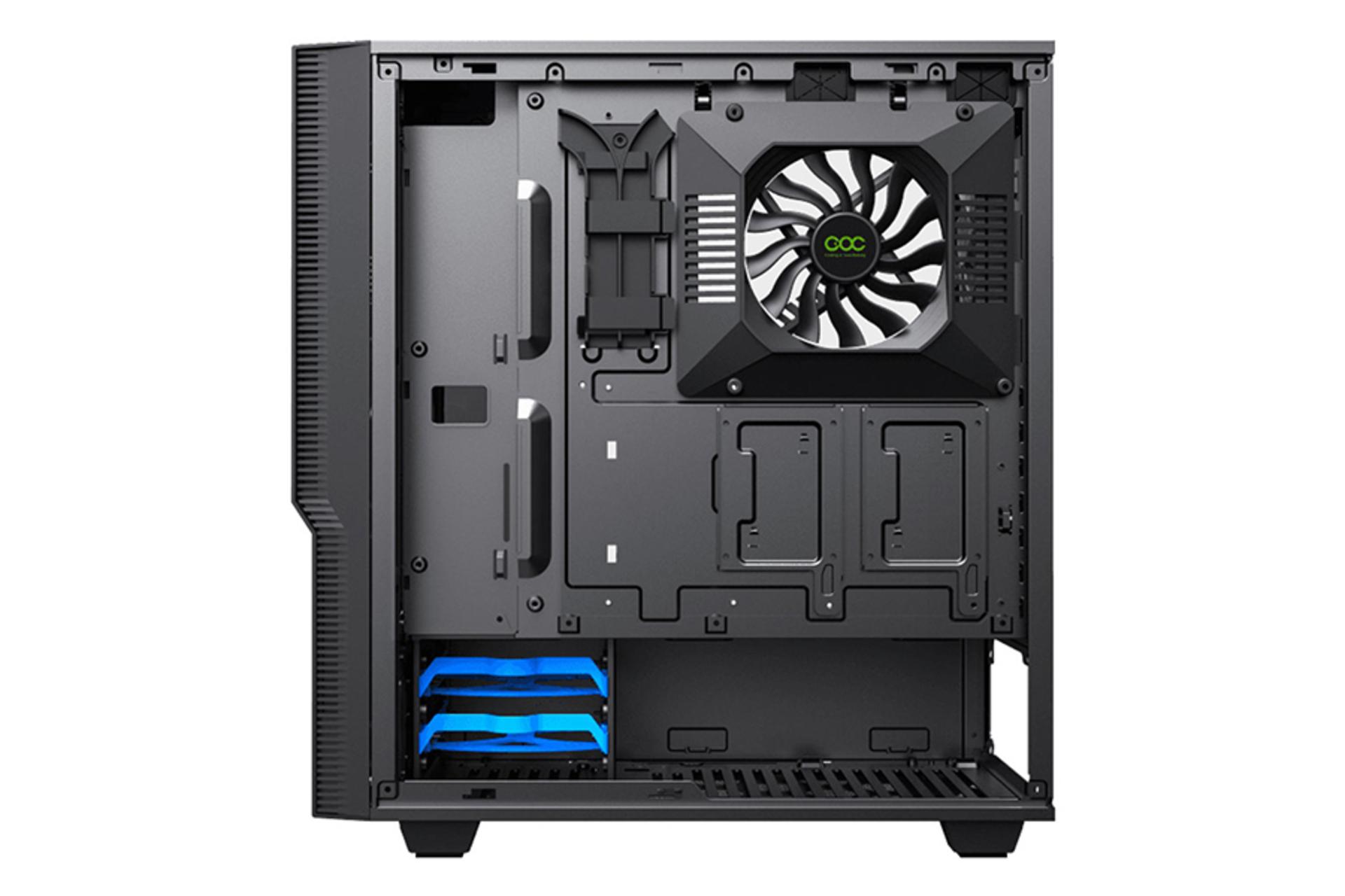 نمای داخل سمت راست کیس کامپیوتر گیم مکس Ninja COC (ZORRO)