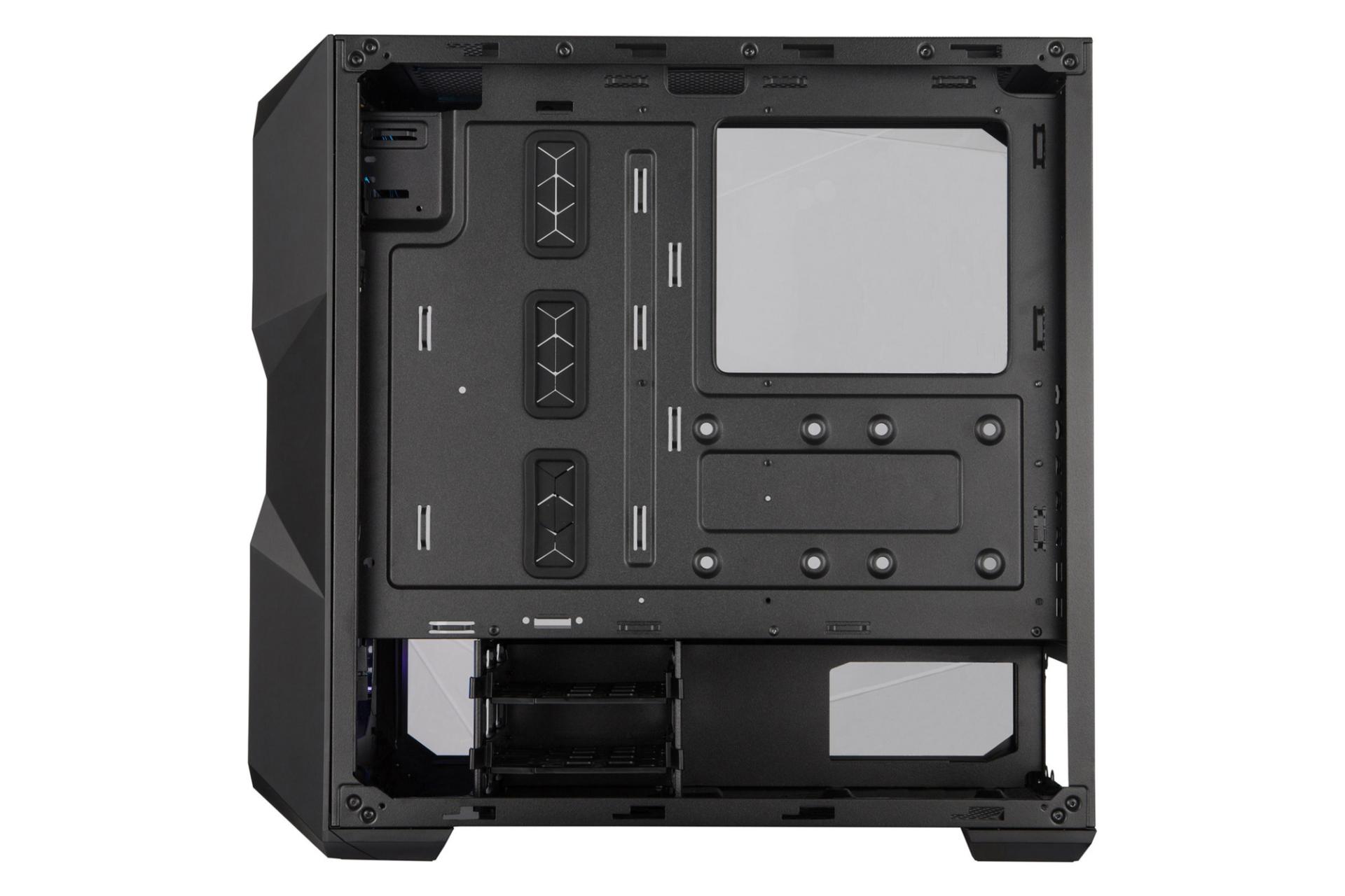 نمای داخل سمت راست کیس کامپیوتر کولر مستر MASTERBOX TD500 MESH