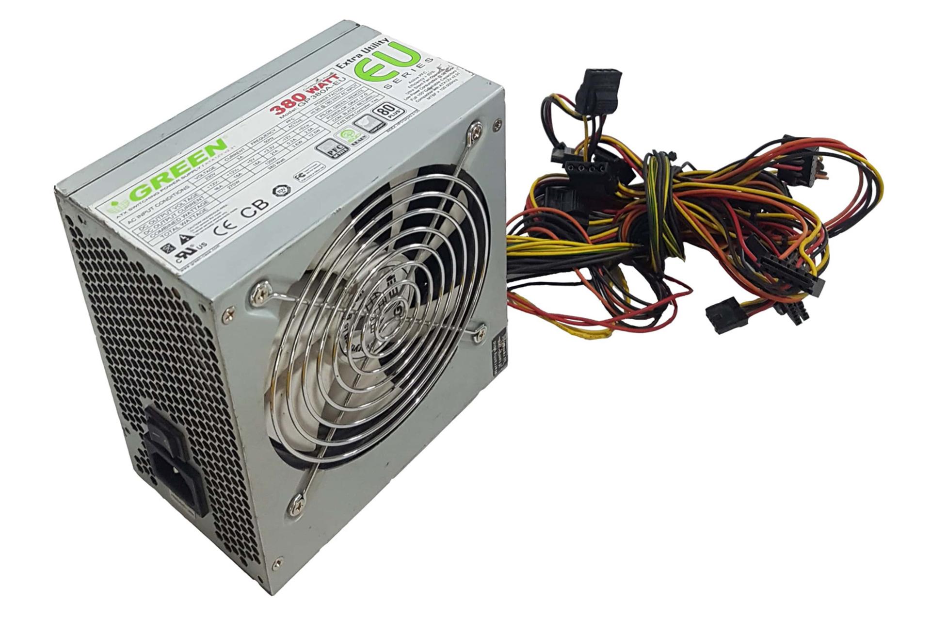 کانکتور پاور کامپیوتر گرین GP380A-EU با توان 380 وات